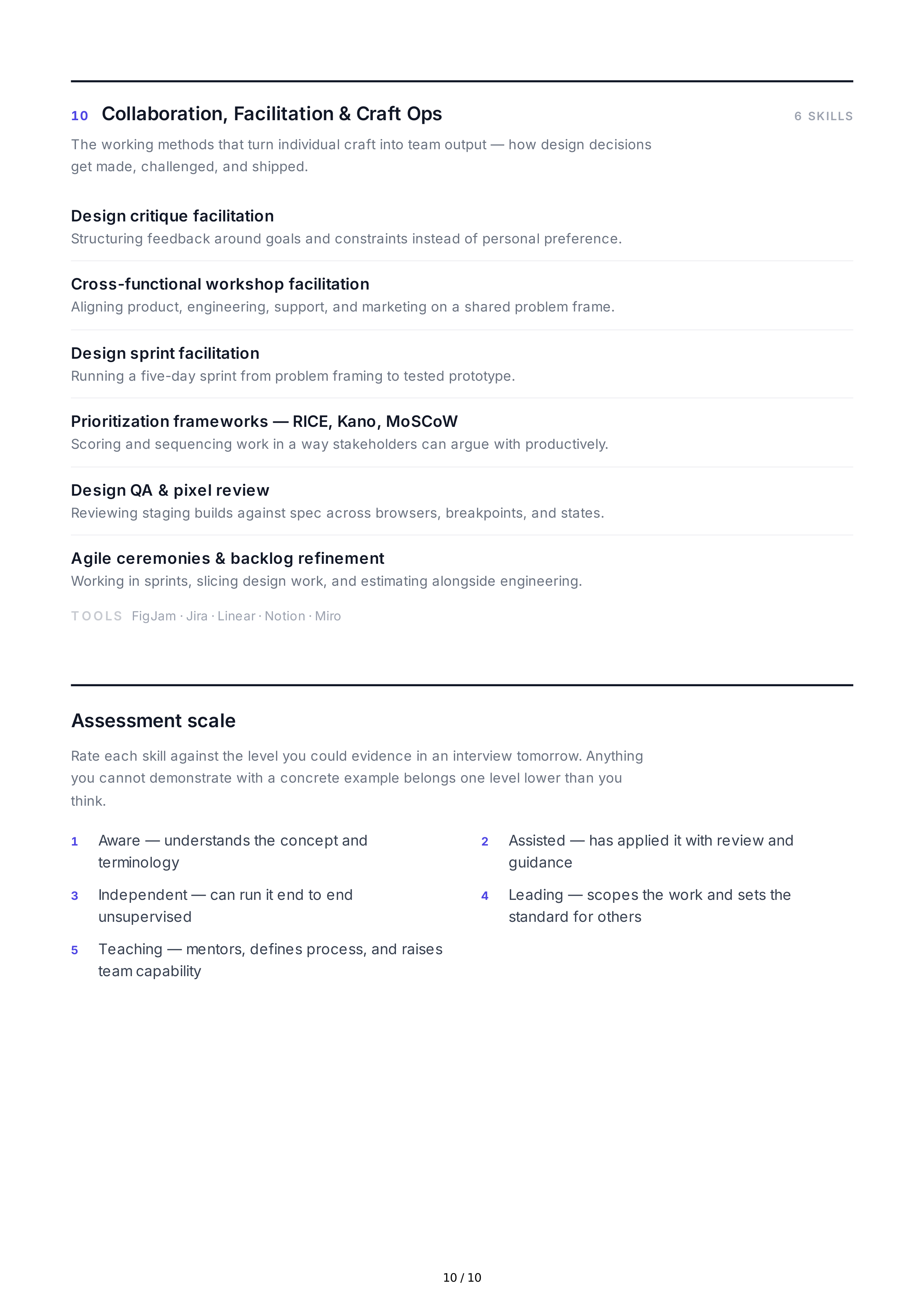 UX Design Hard Skills — page 10