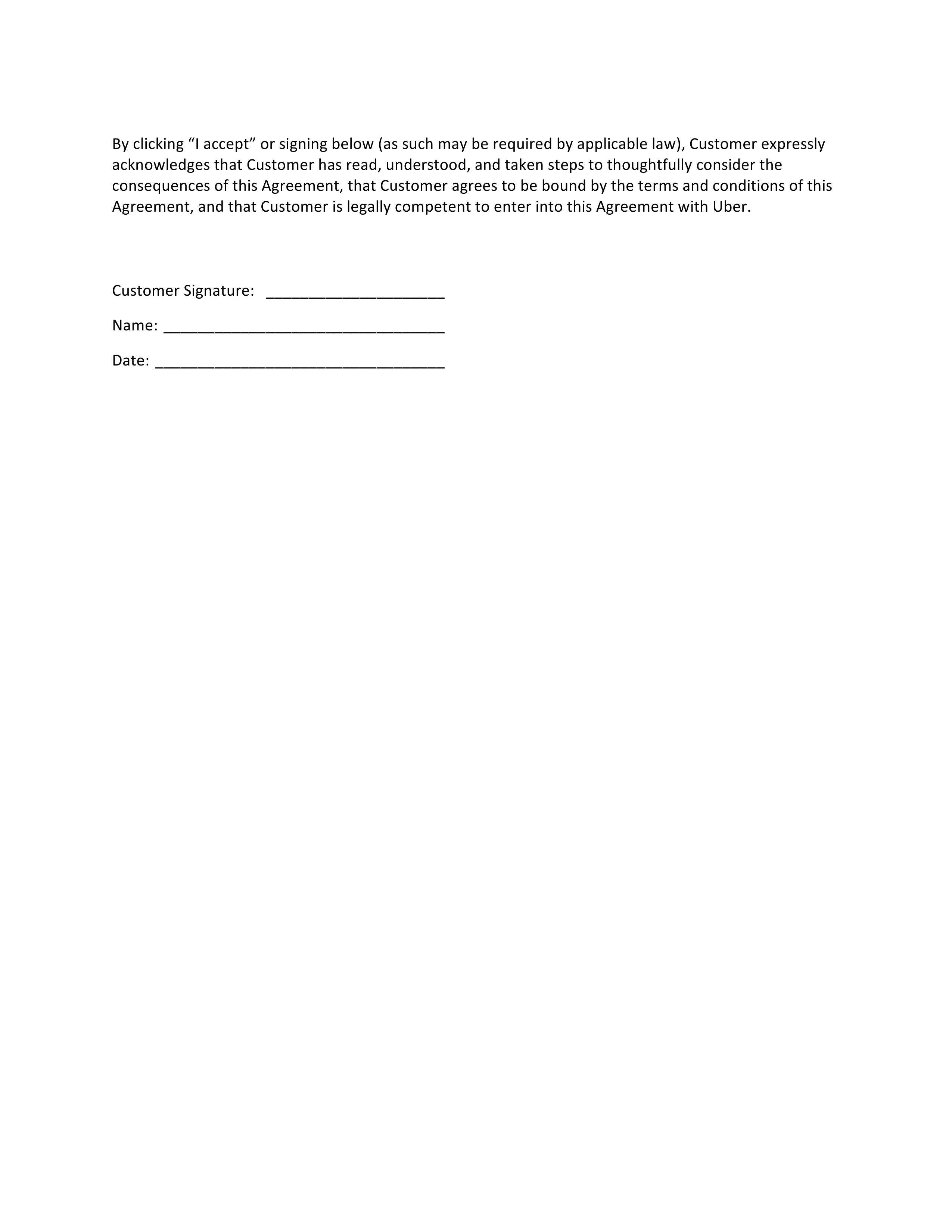 Uber Driver Services Agreement — page 16