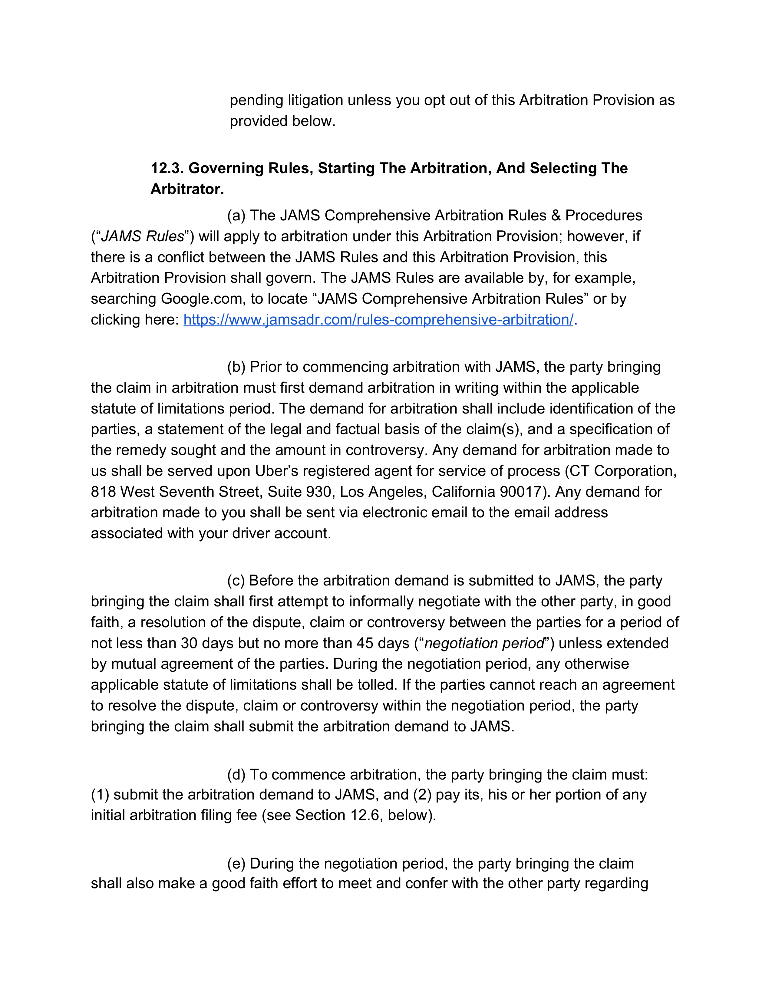 Uber Platform Access Agreement — page 18