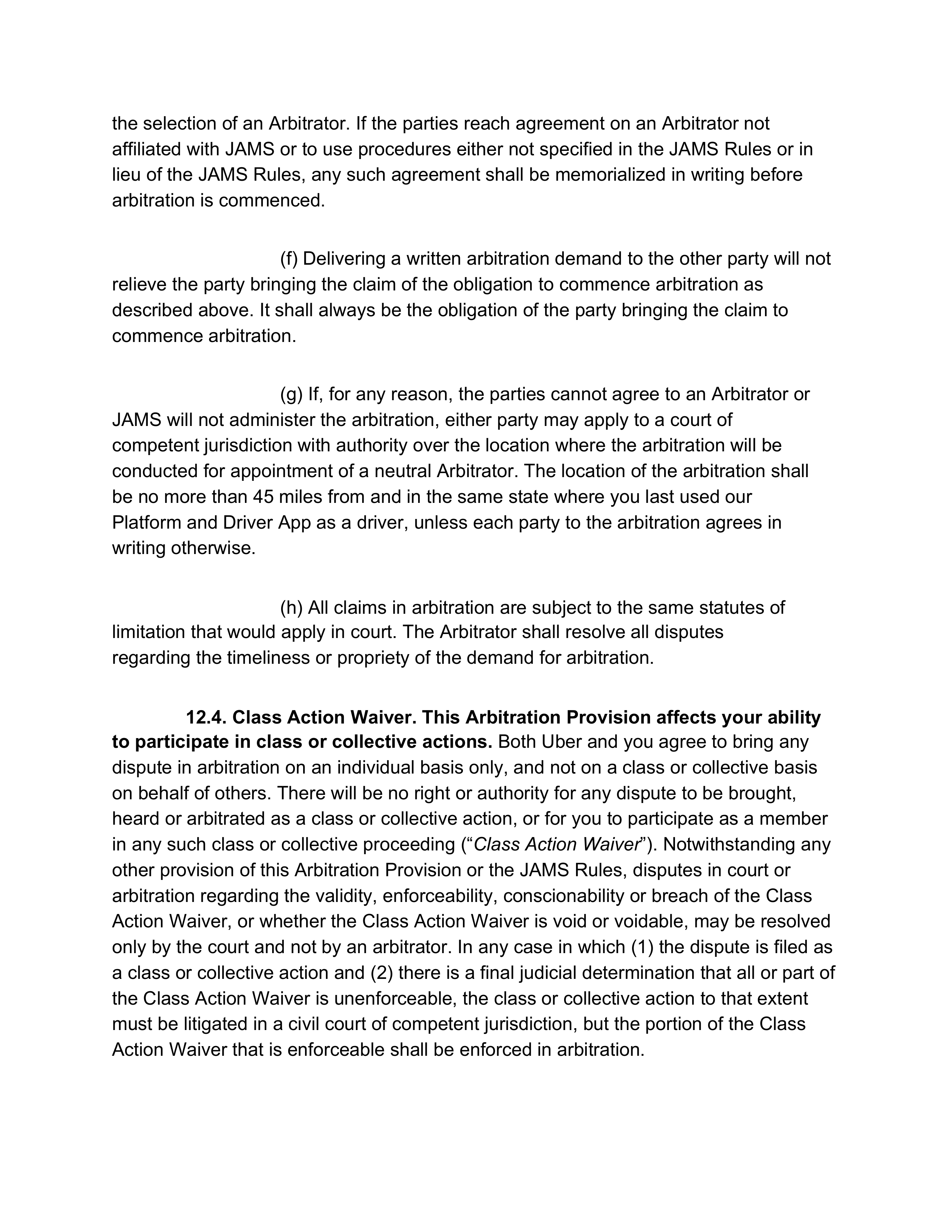 Uber Platform Access Agreement — page 19