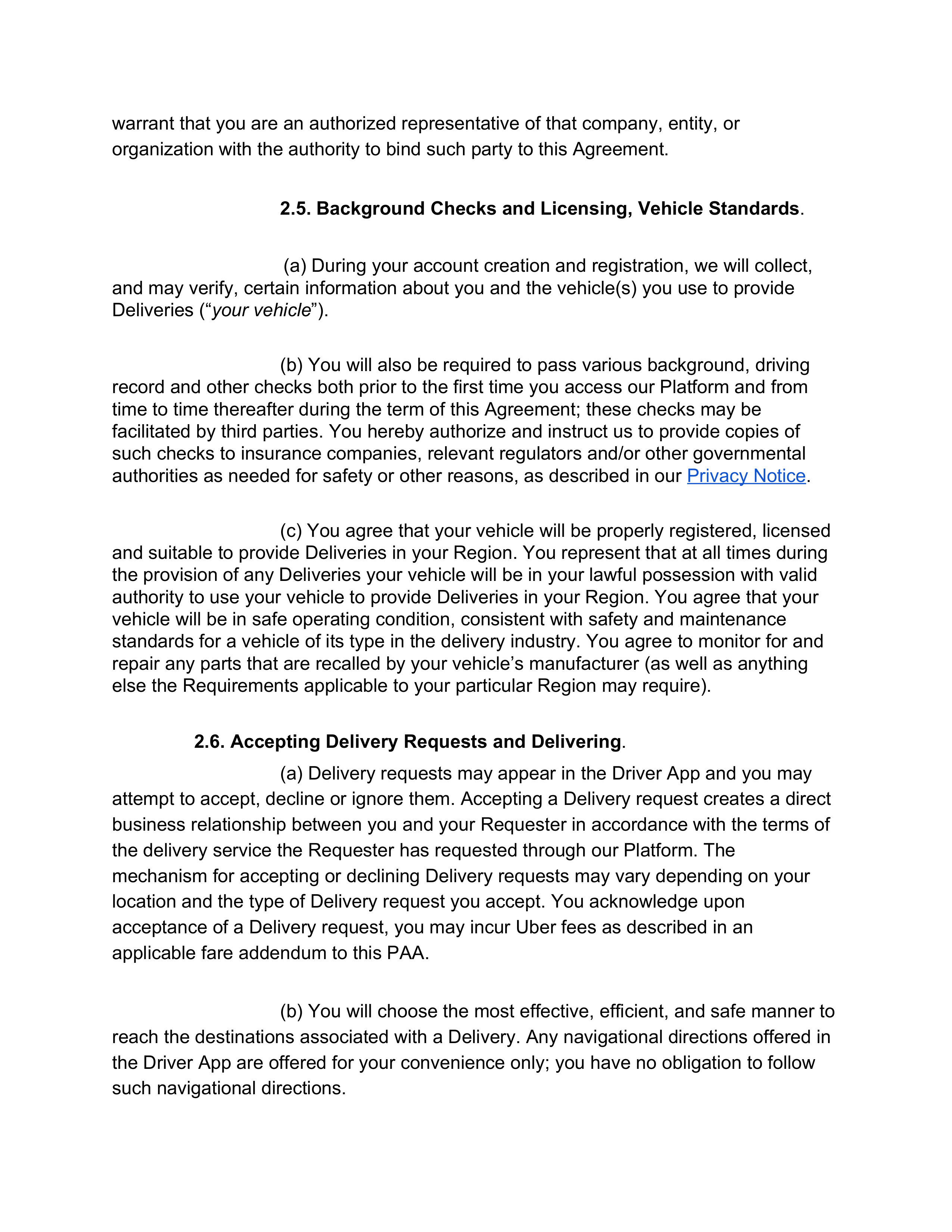 Uber Platform Access Agreement — page 4