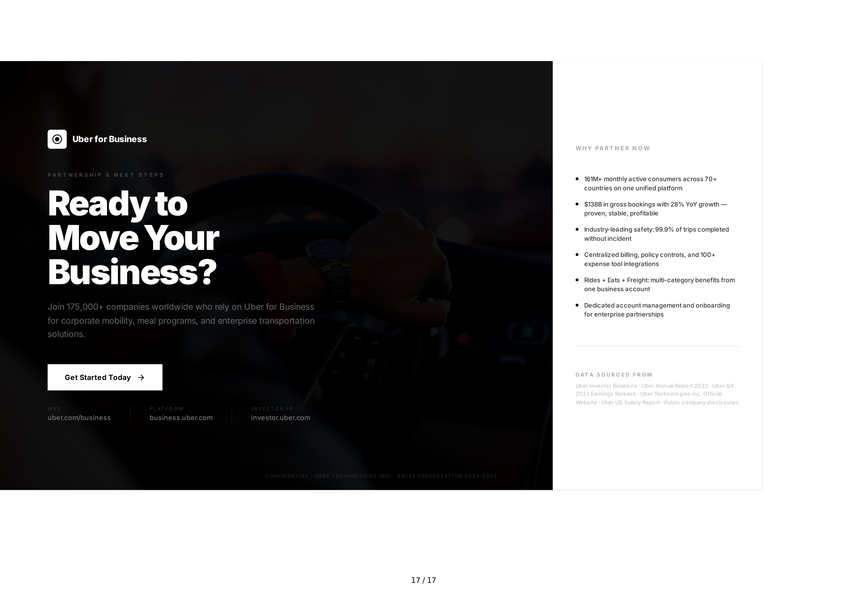 Uber Sales Pitch Presentation — page 17