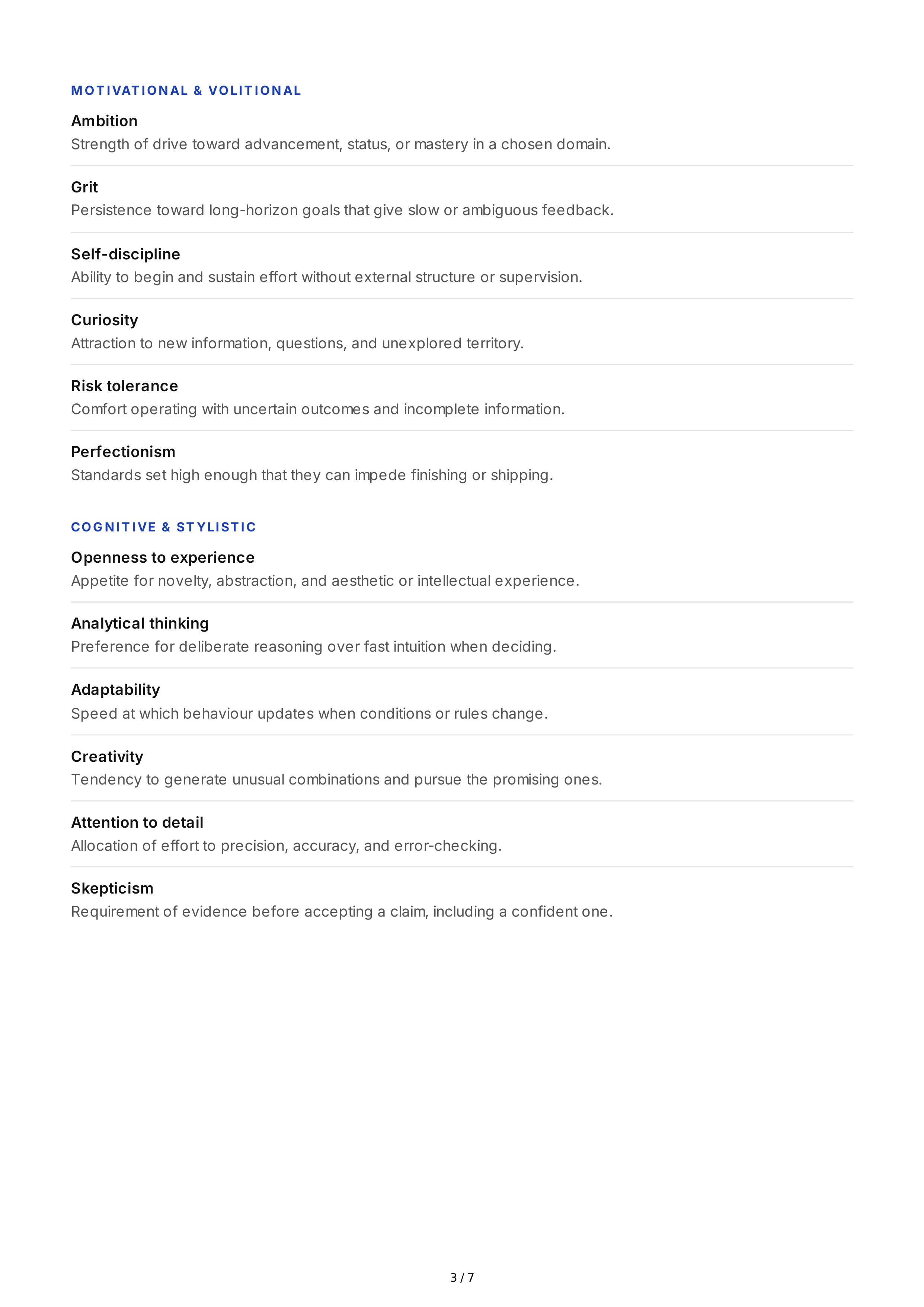Understanding Personality Traits — page 3