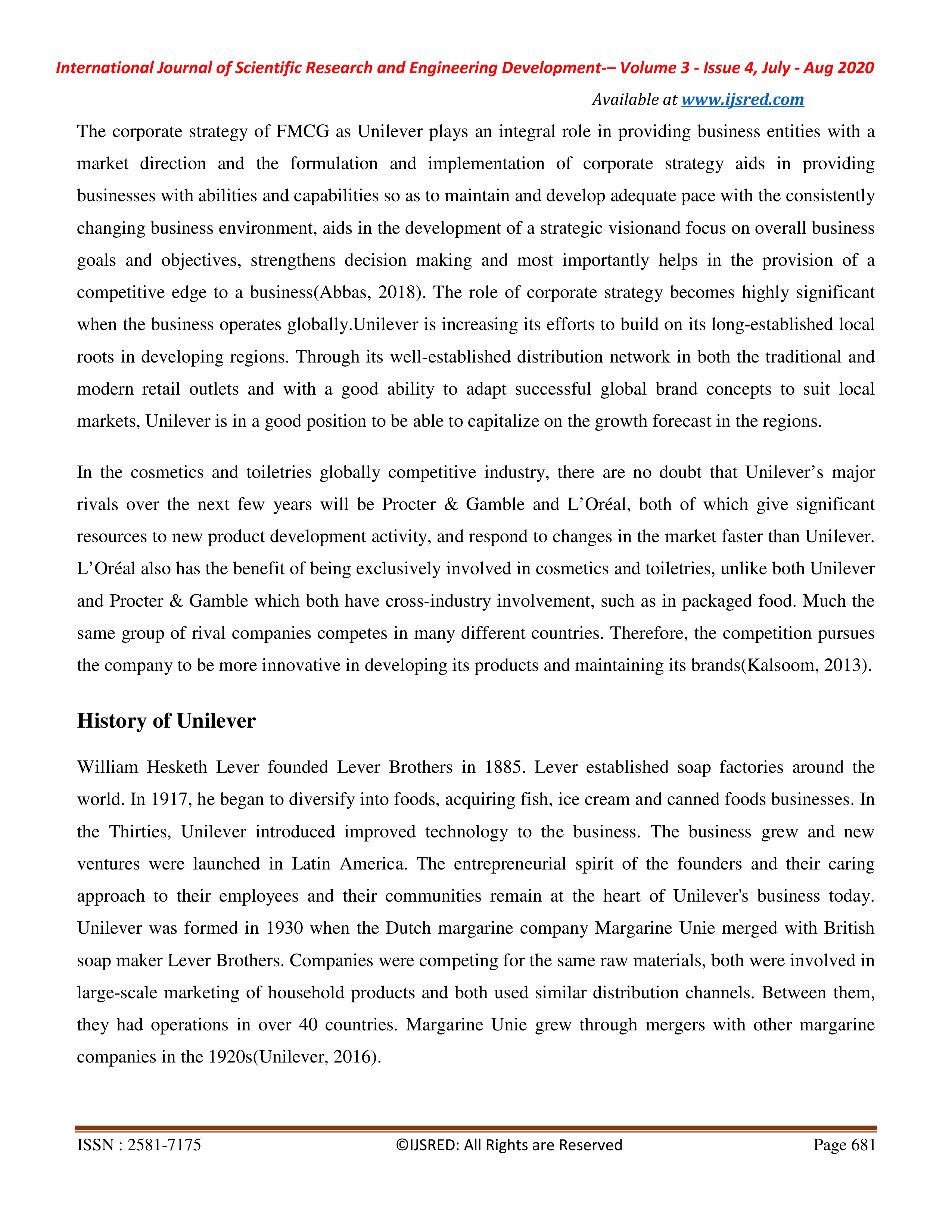 Unilever Marketing Strategy — page 2