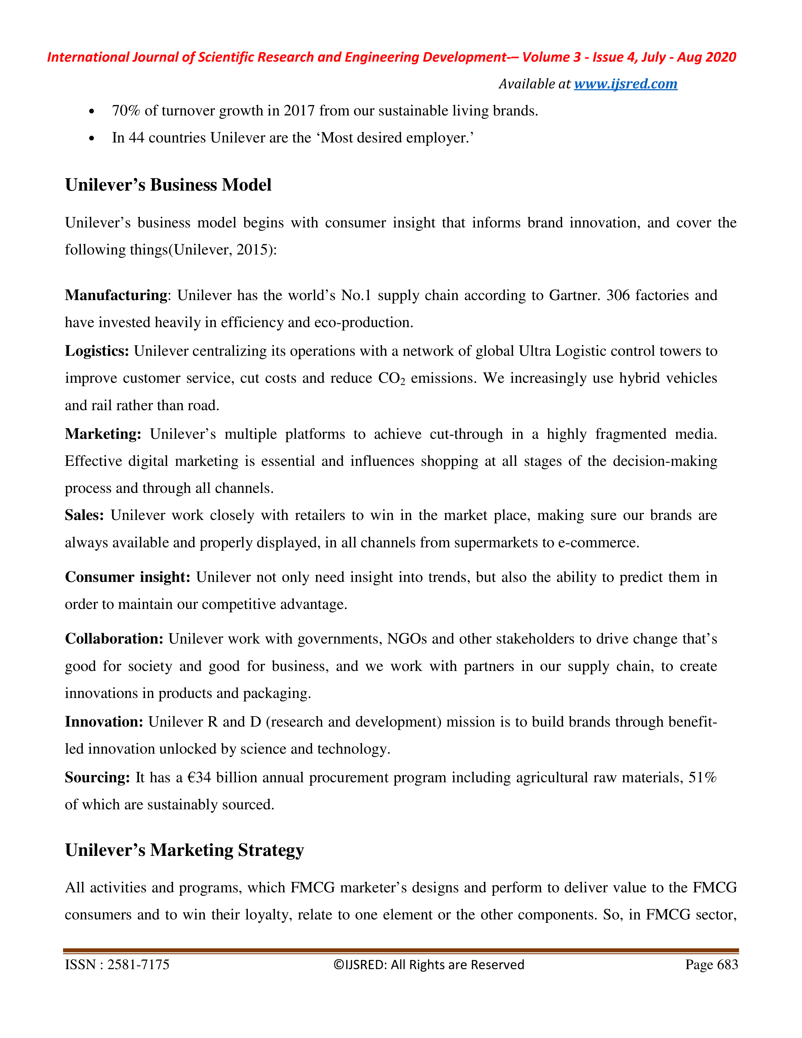 Unilever Marketing Strategy — page 4