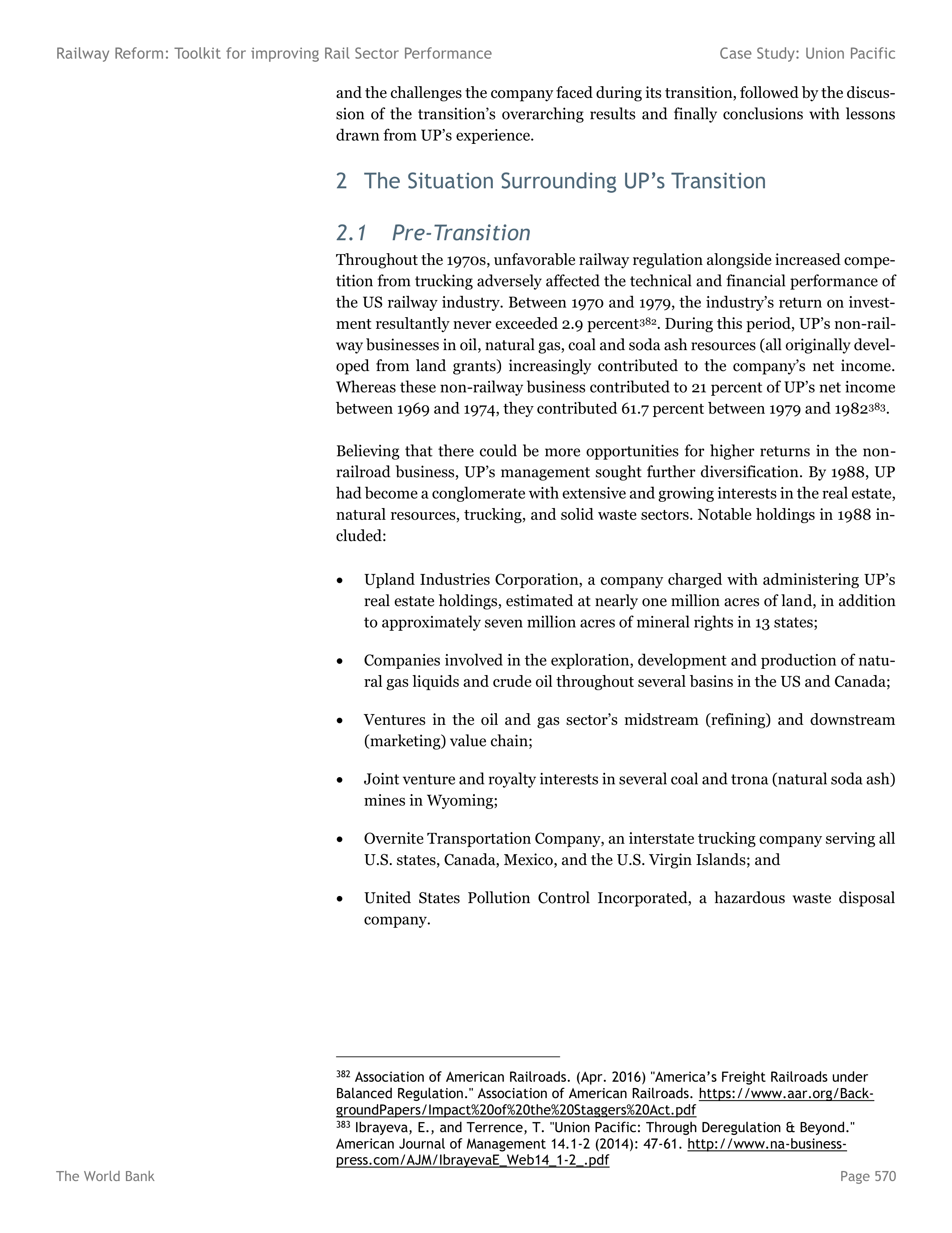 Union Pacific Case Study — page 2