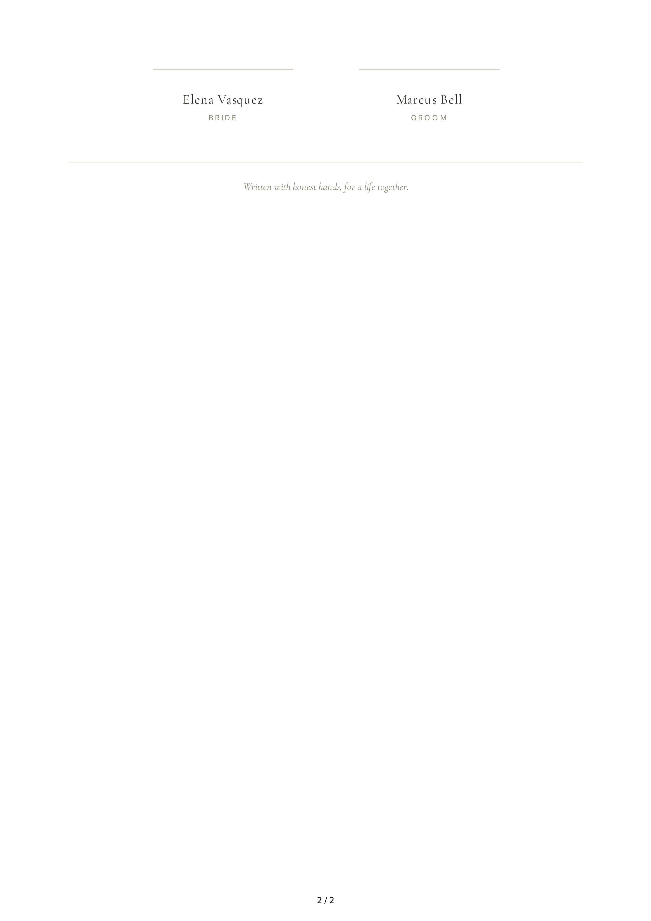 Unique Wedding Vows — page 2