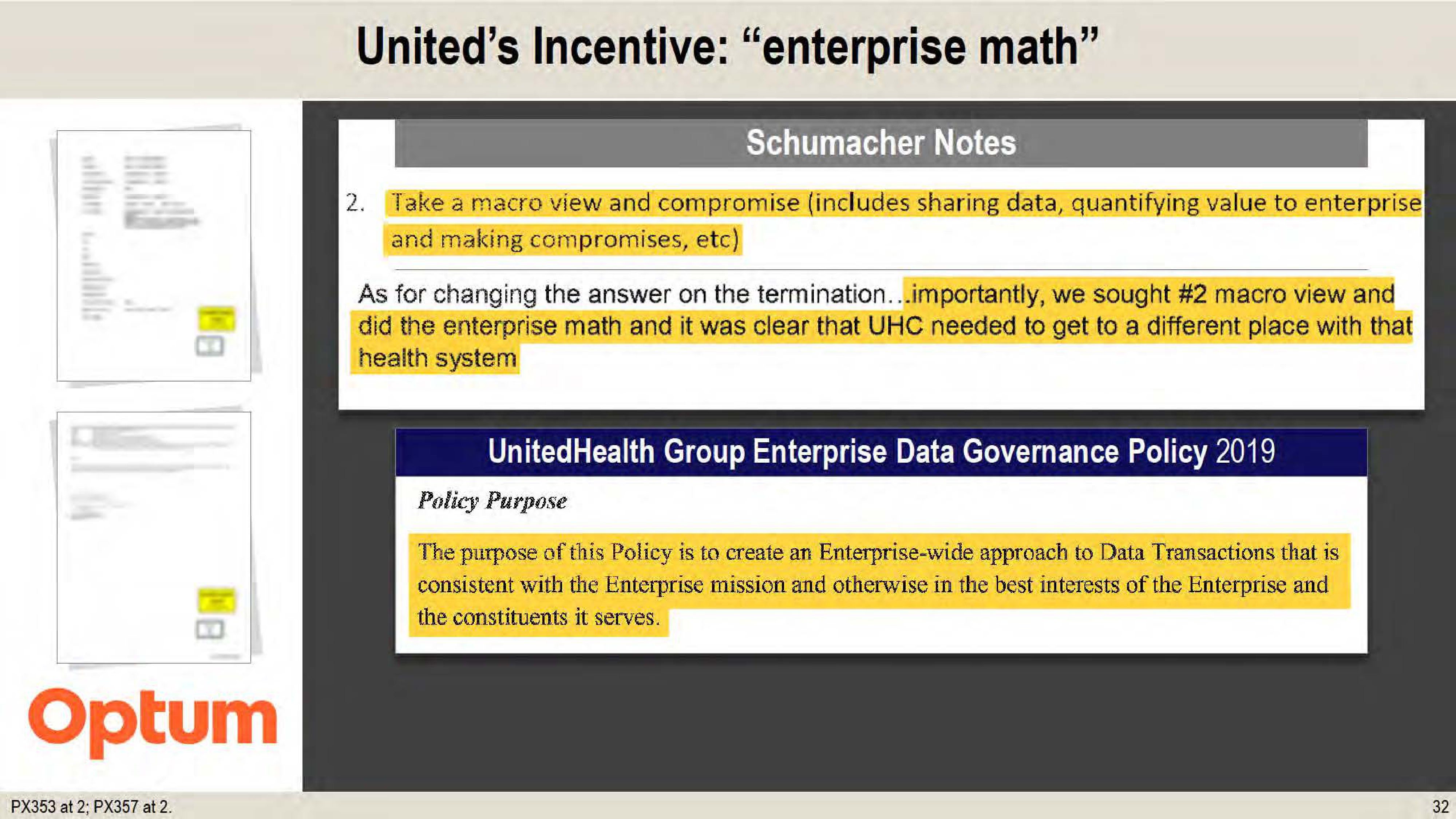 United States v. UnitedHealth Group Opening Statement — page 32