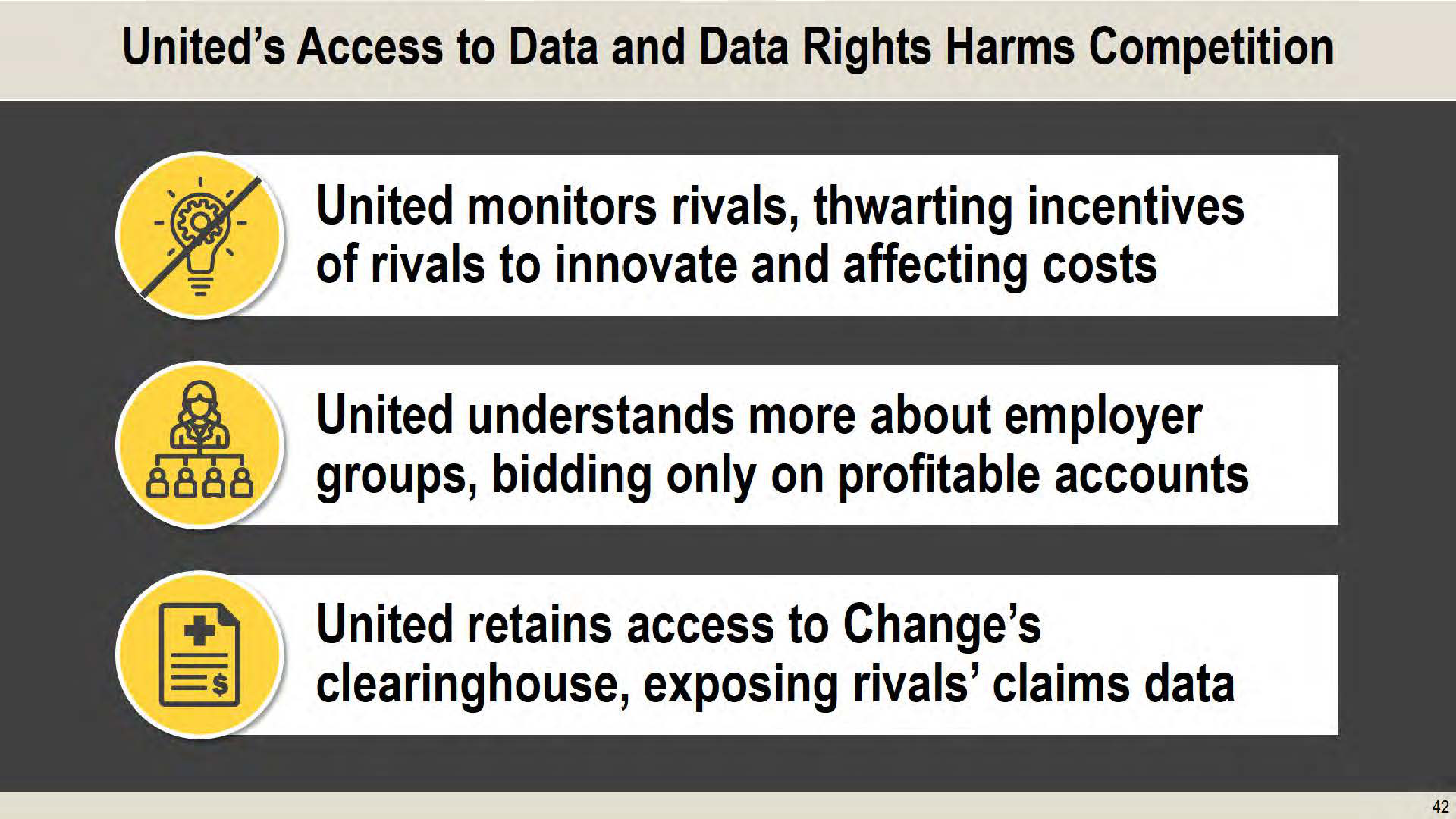 United States v. UnitedHealth Group Opening Statement — page 42