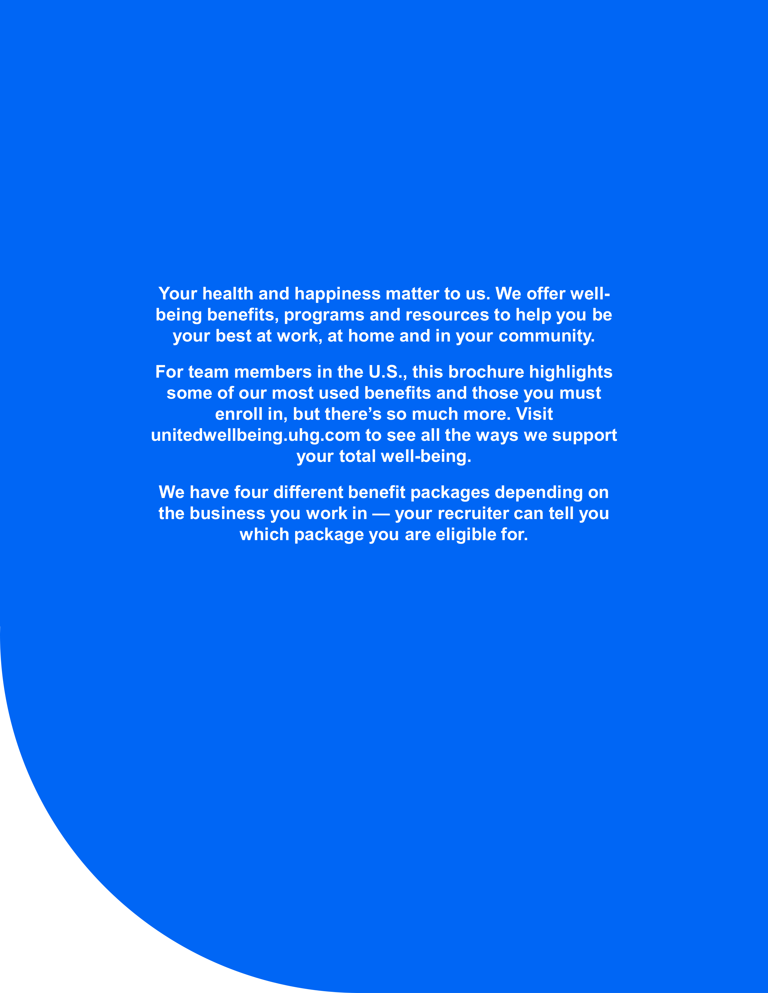 UnitedHealth Group Employee Benefits Brochure — page 2