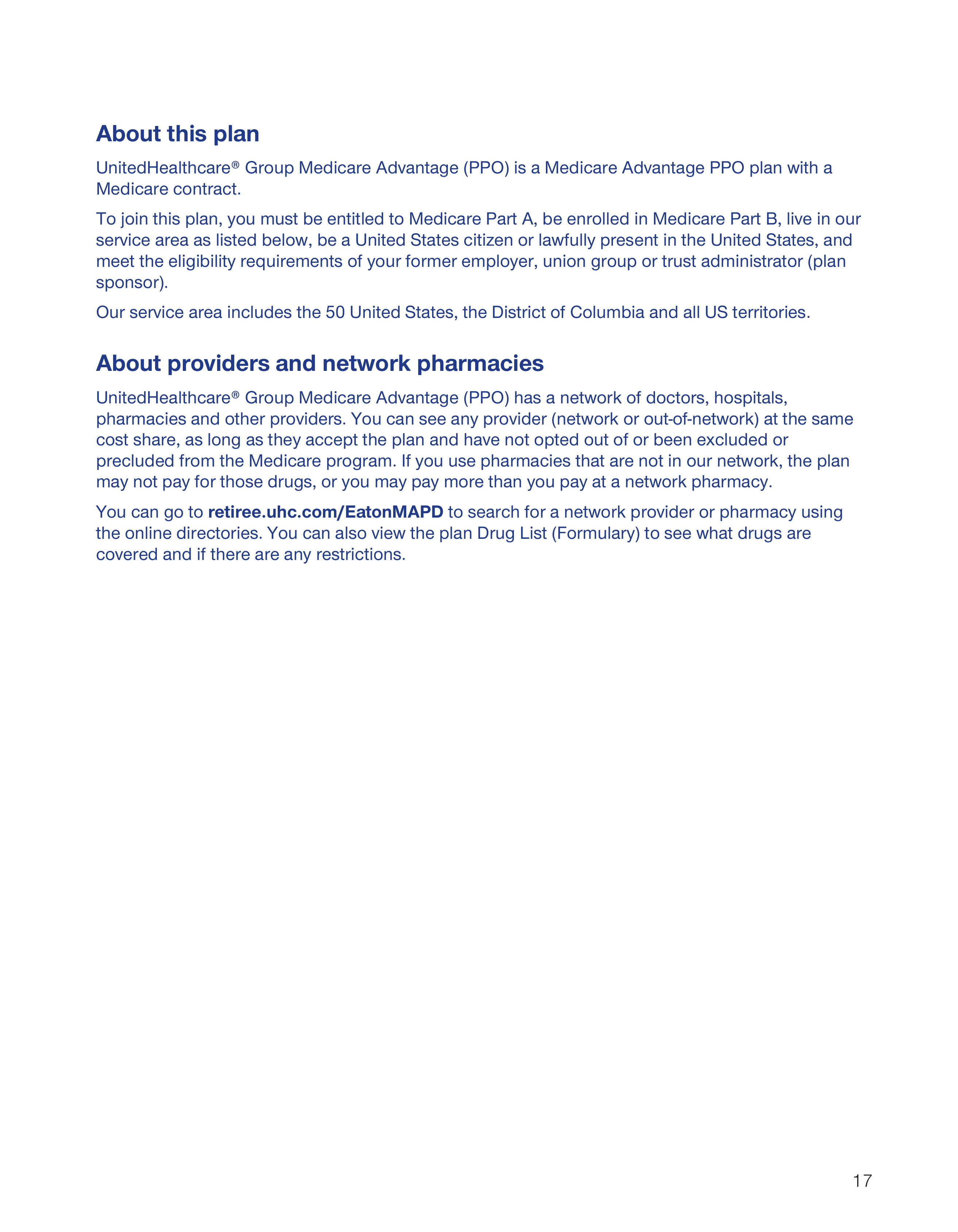 UnitedHealthcare 2026 Plan Guide — page 17