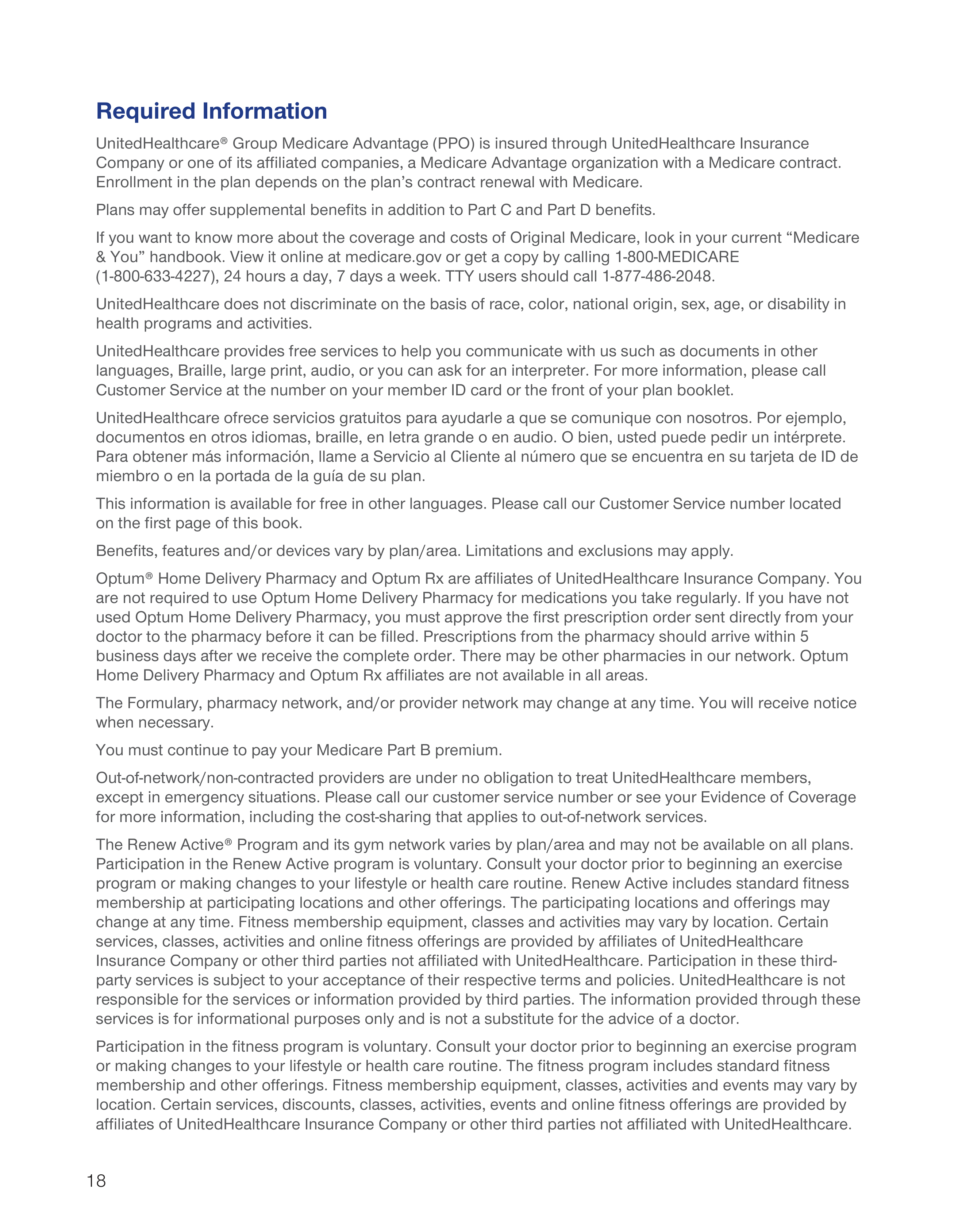 UnitedHealthcare 2026 Plan Guide — page 18