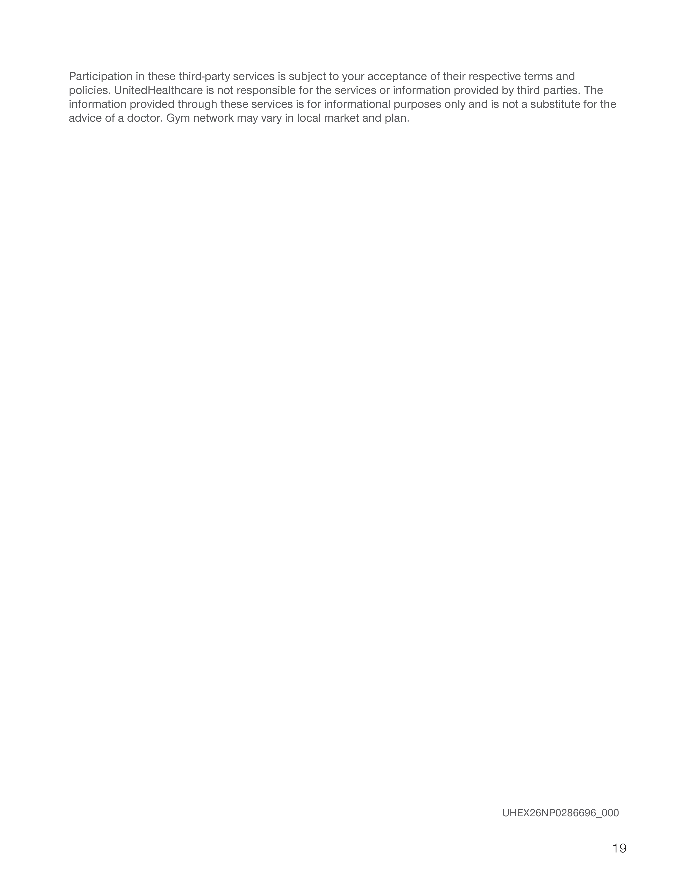UnitedHealthcare 2026 Plan Guide — page 19