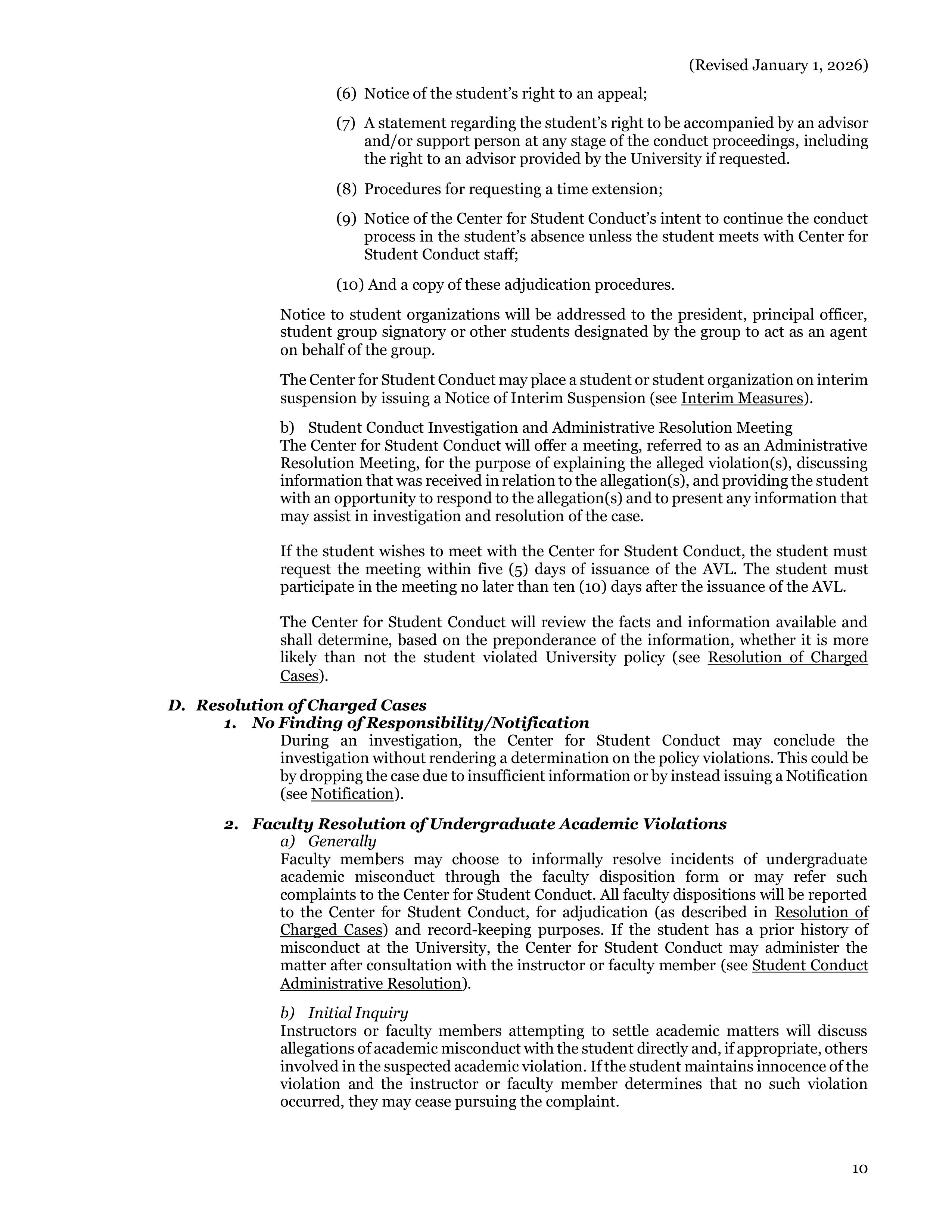 University of California Berkeley Code of Student Conduct Handbook — page 11
