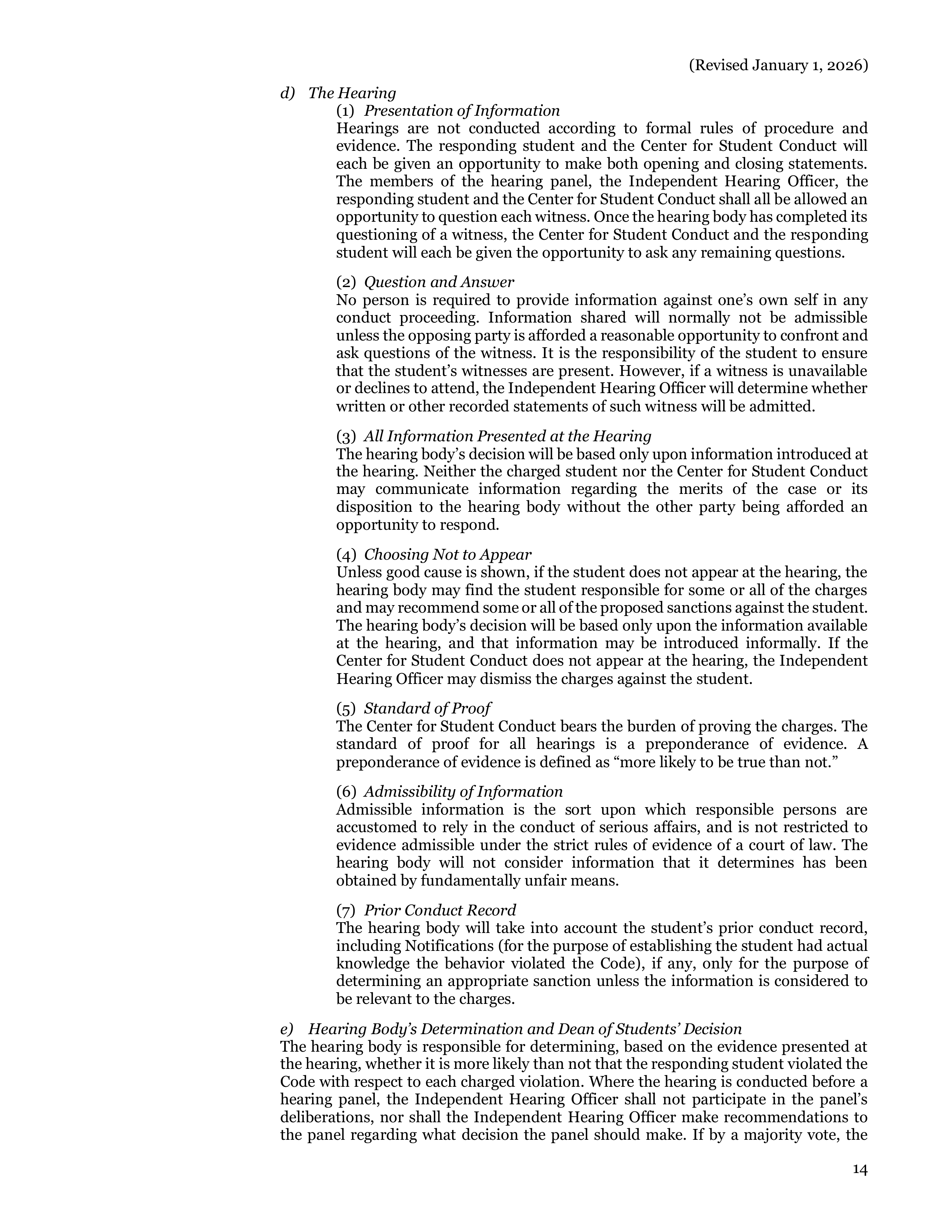 University of California Berkeley Code of Student Conduct Handbook — page 15