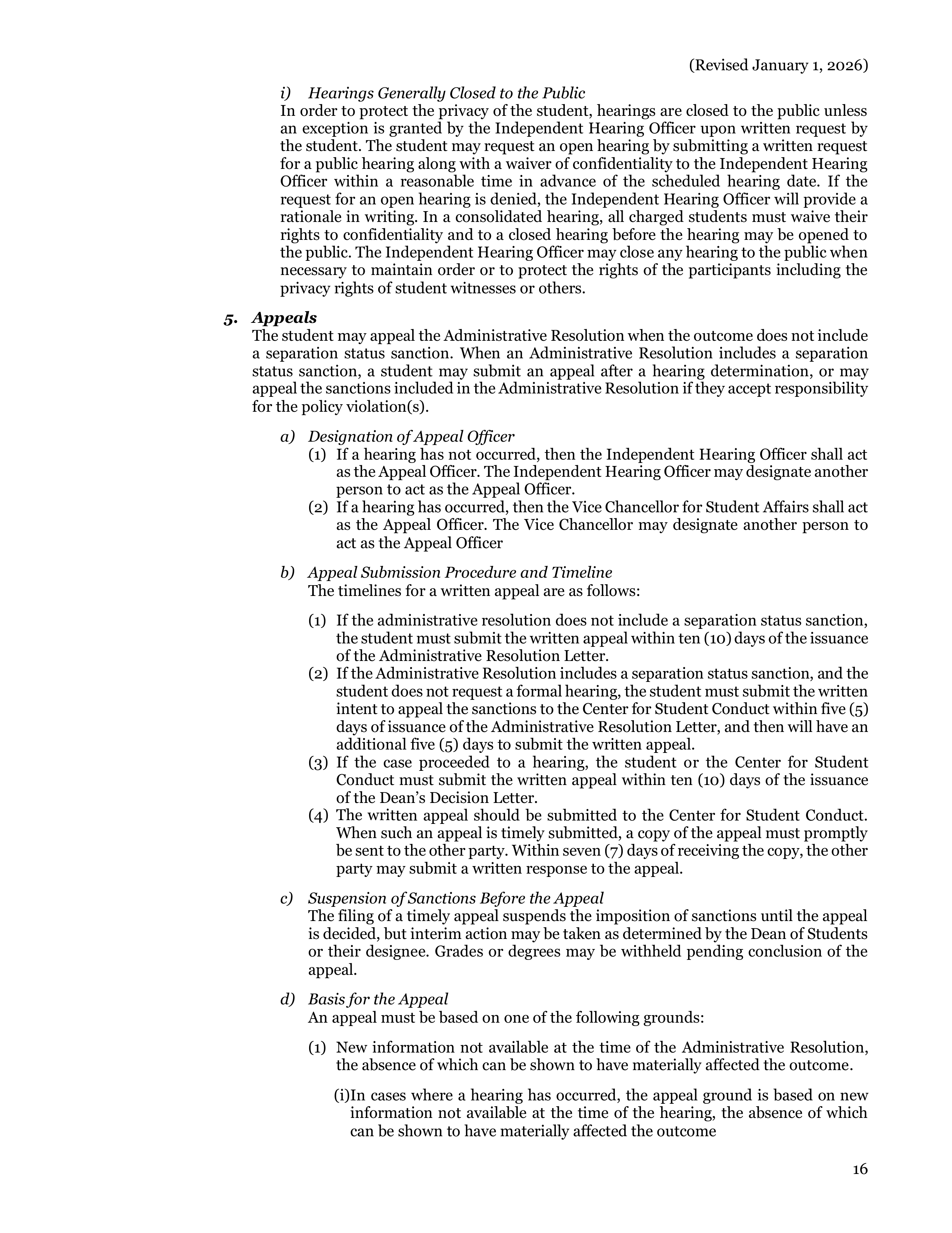 University of California Berkeley Code of Student Conduct Handbook — page 17