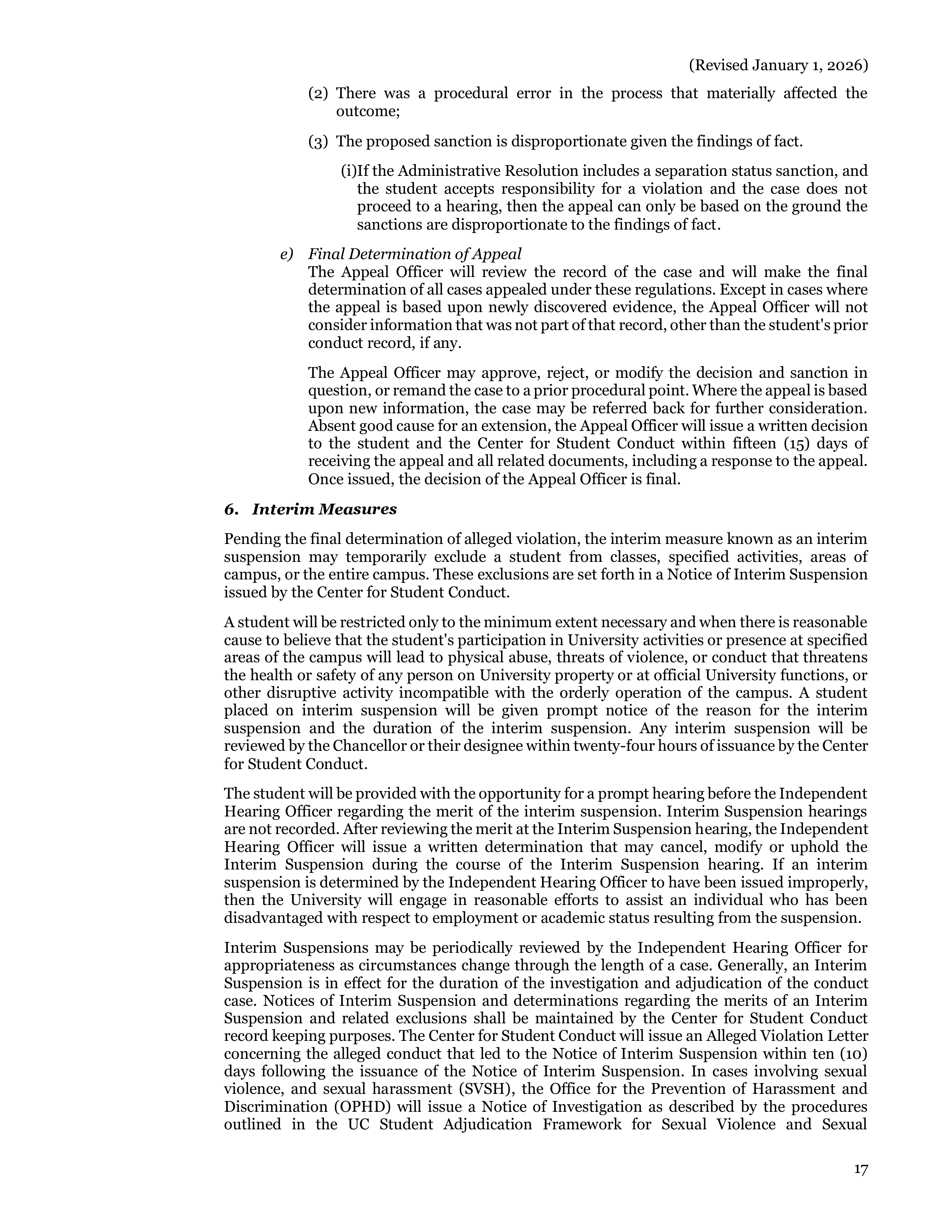 University of California Berkeley Code of Student Conduct Handbook — page 18