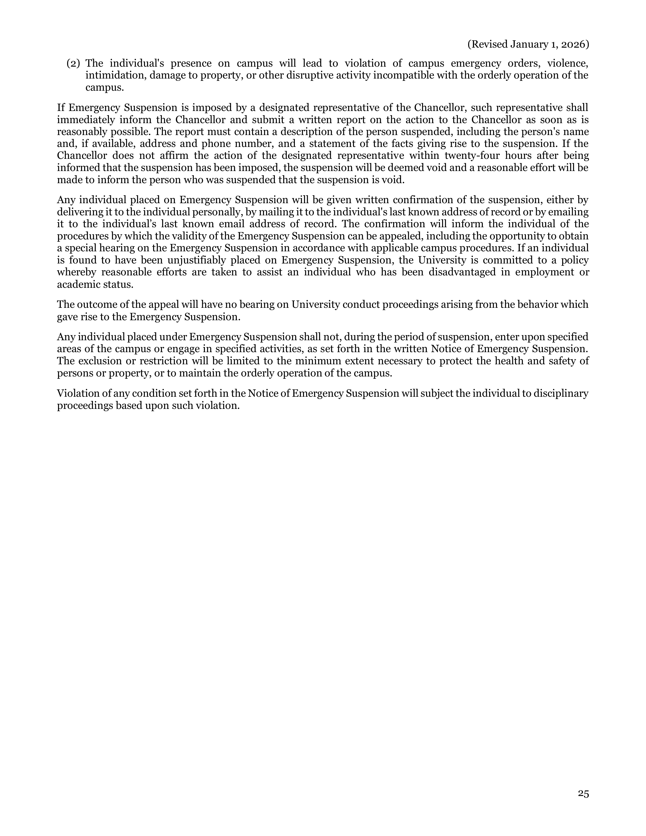 University of California Berkeley Code of Student Conduct Handbook — page 26