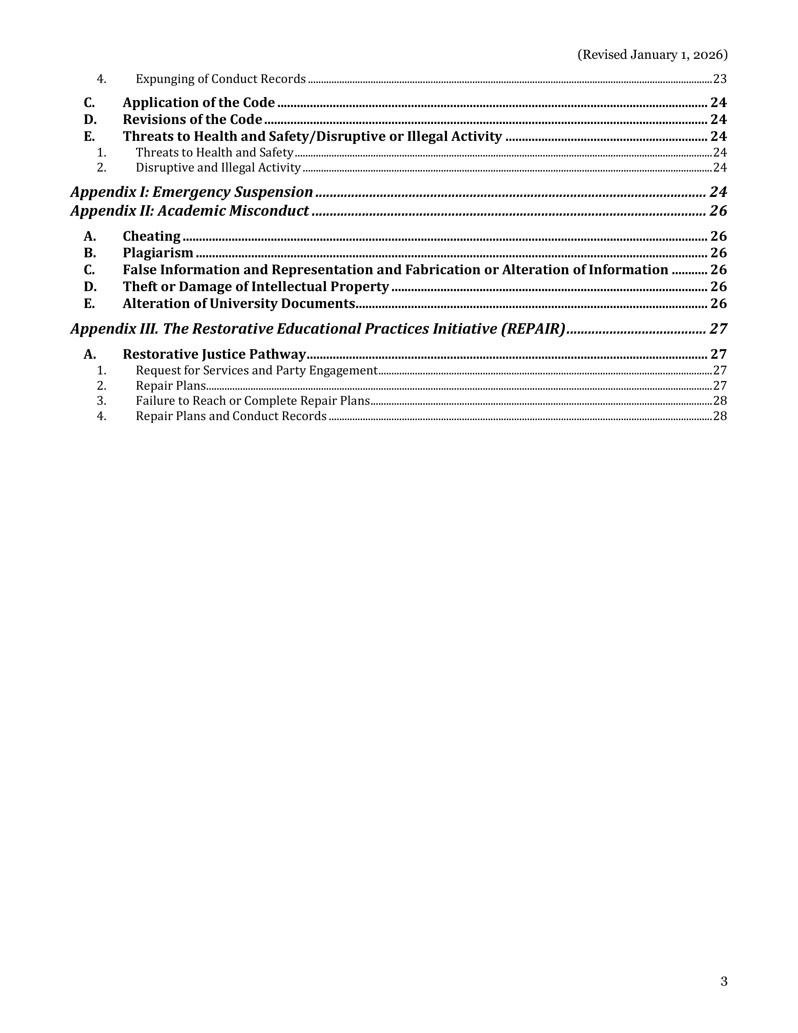 University of California Berkeley Code of Student Conduct Handbook — page 4