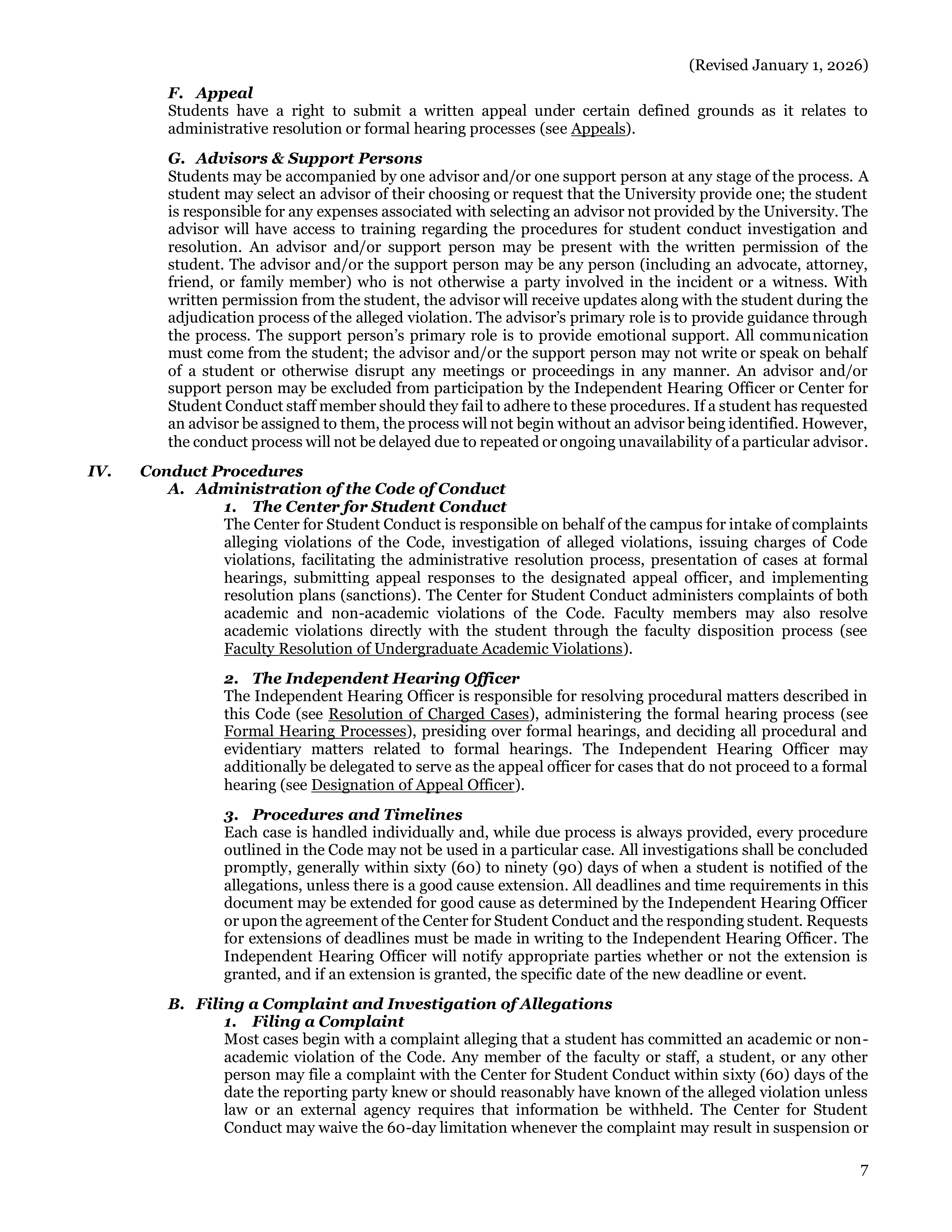 University of California Berkeley Code of Student Conduct Handbook — page 8