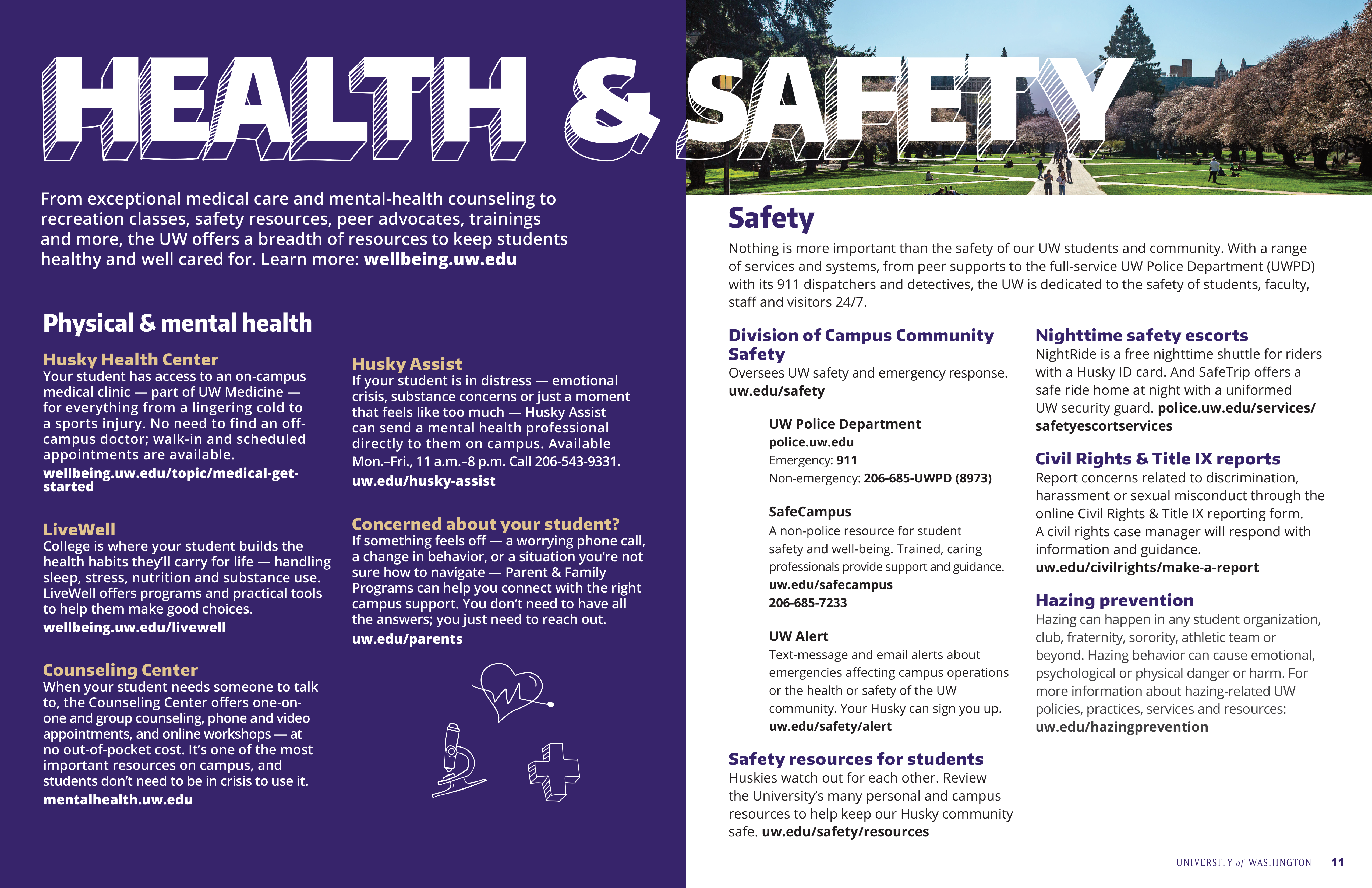 University of Washington Parent & Family Guide — page 7