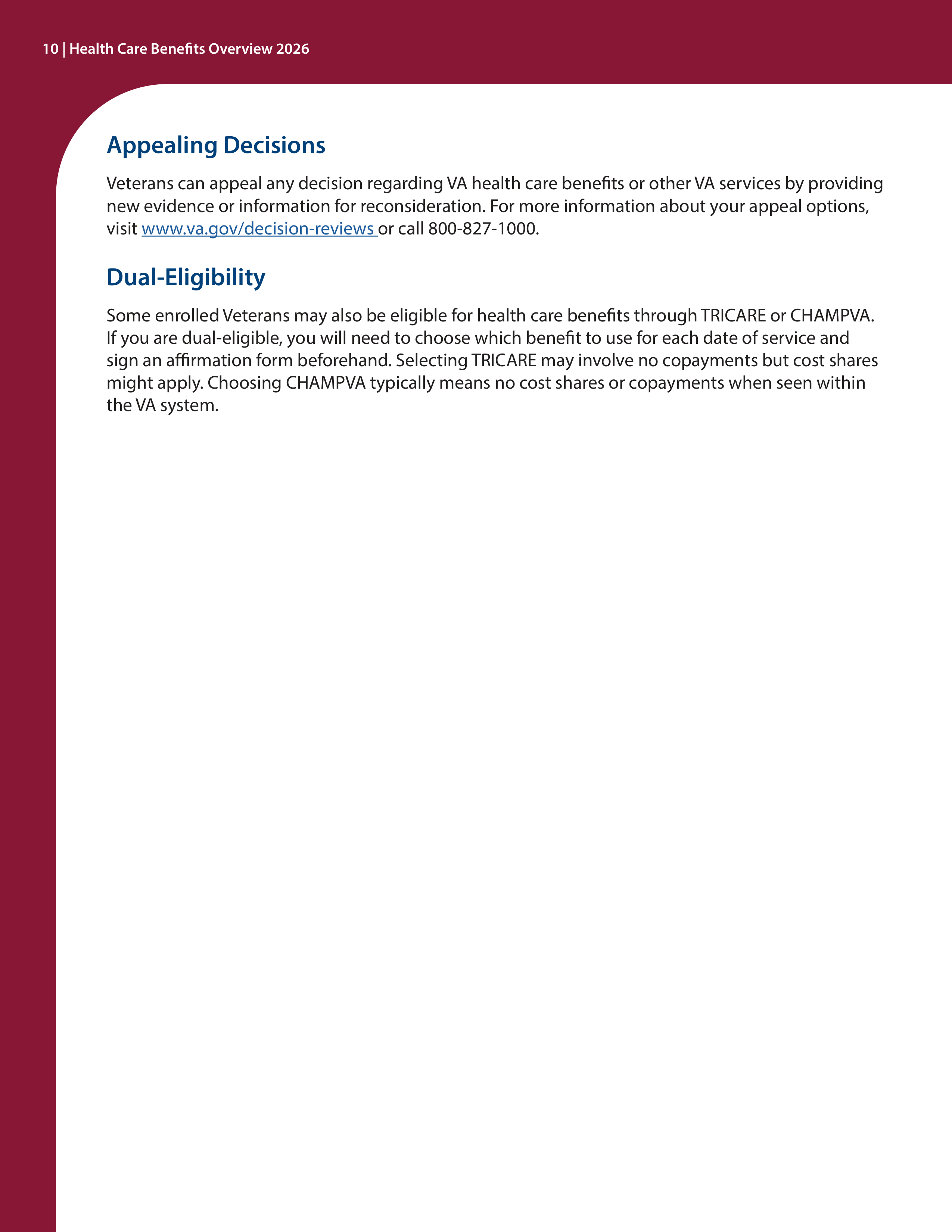 VA Veterans Health Benefits Handbook — page 12