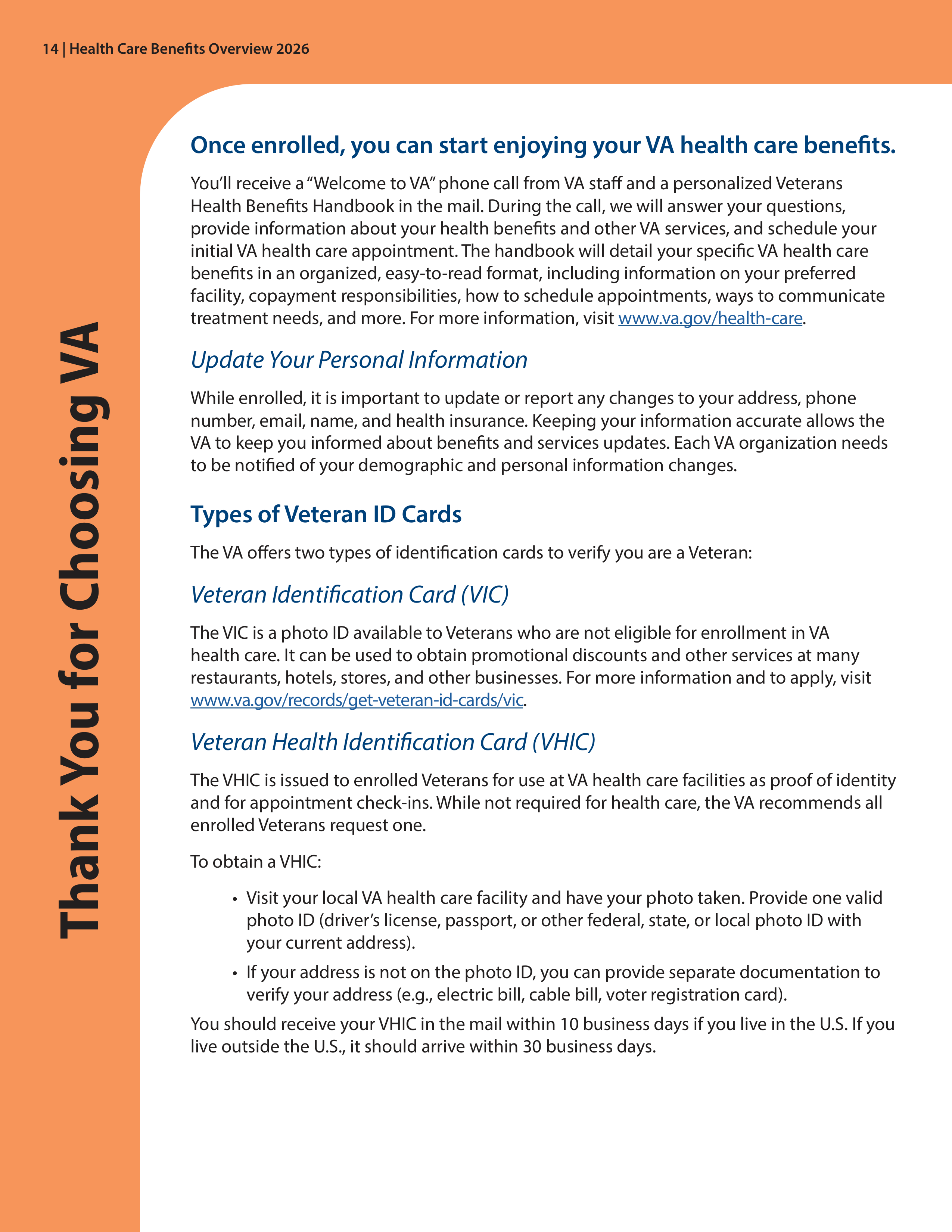 VA Veterans Health Benefits Handbook — page 16