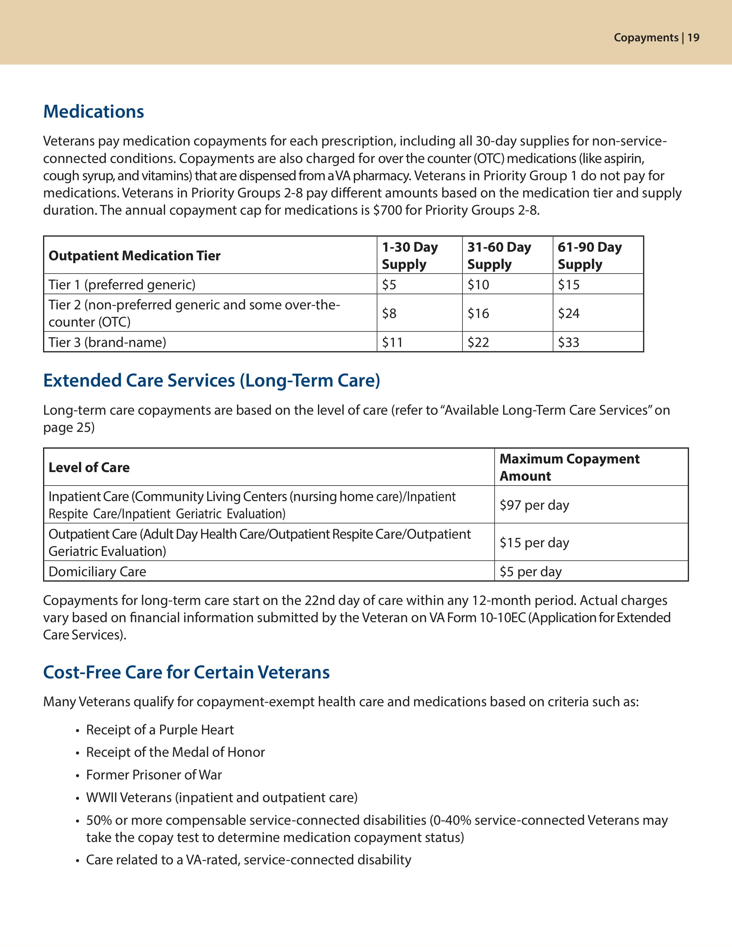 VA Veterans Health Benefits Handbook — page 21