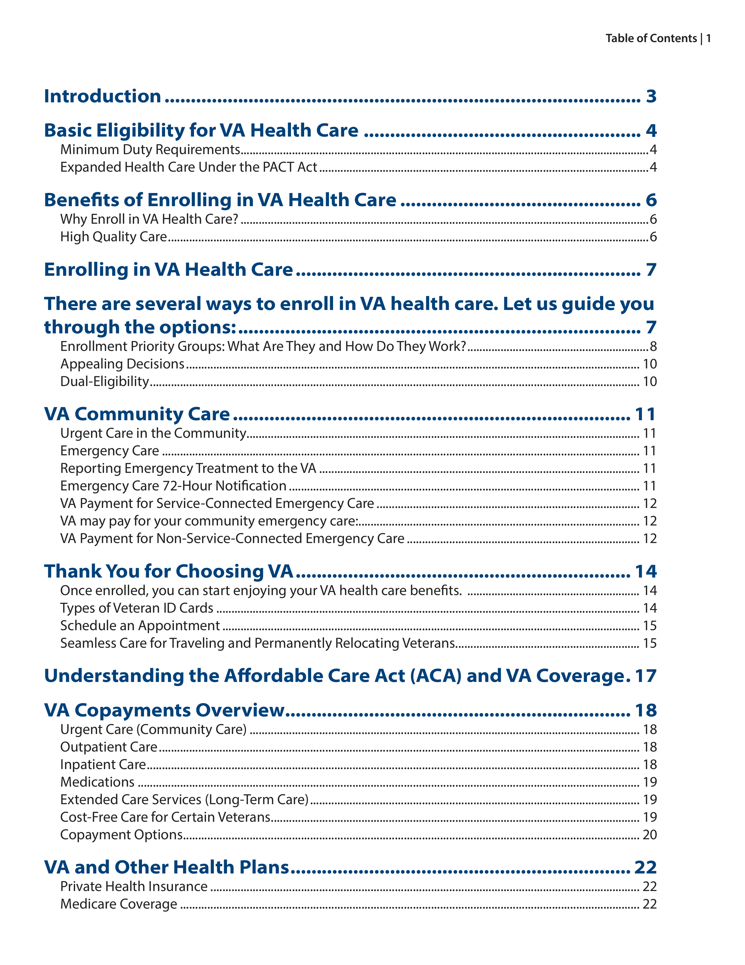 VA Veterans Health Benefits Handbook — page 3