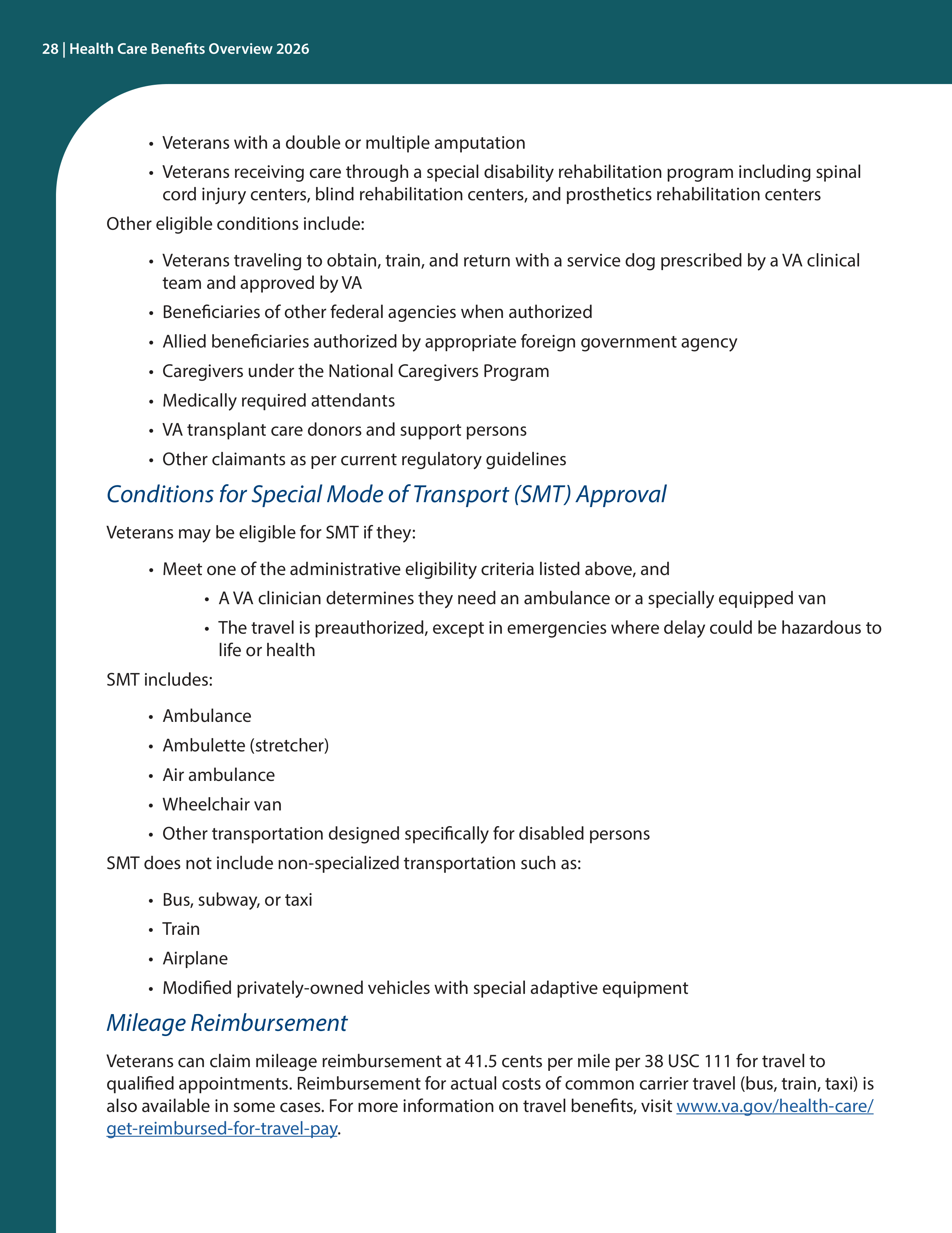VA Veterans Health Benefits Handbook — page 30