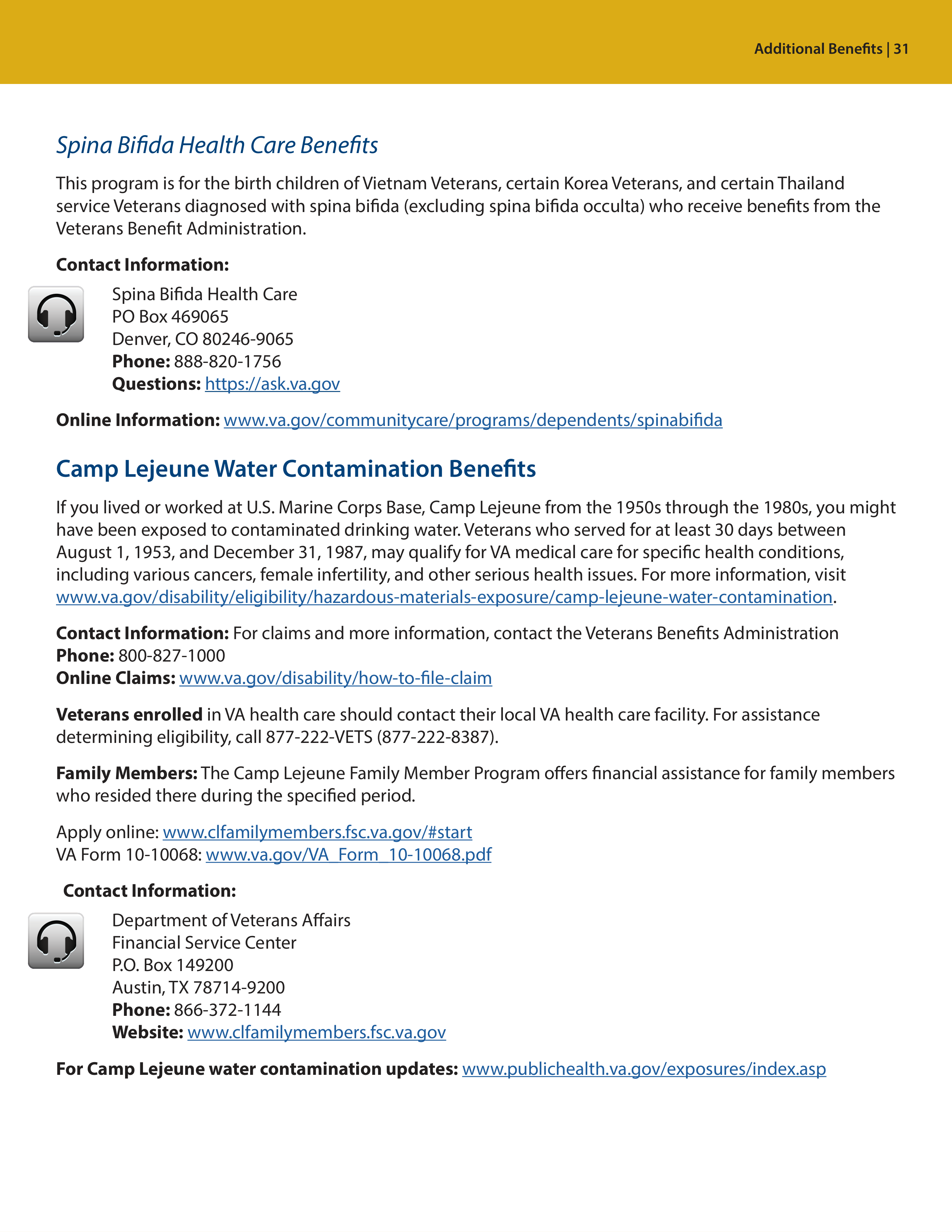 VA Veterans Health Benefits Handbook — page 33