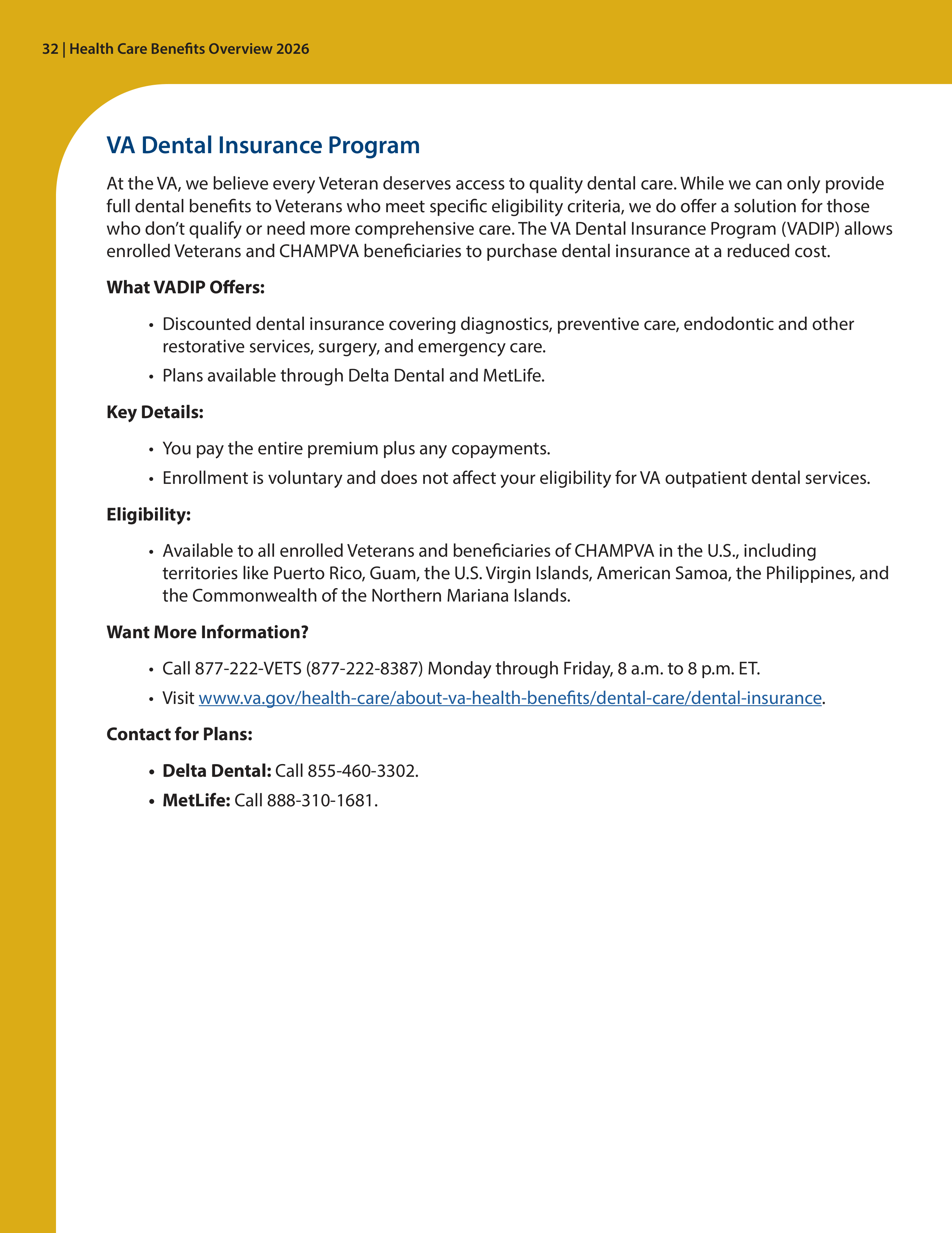 VA Veterans Health Benefits Handbook — page 34