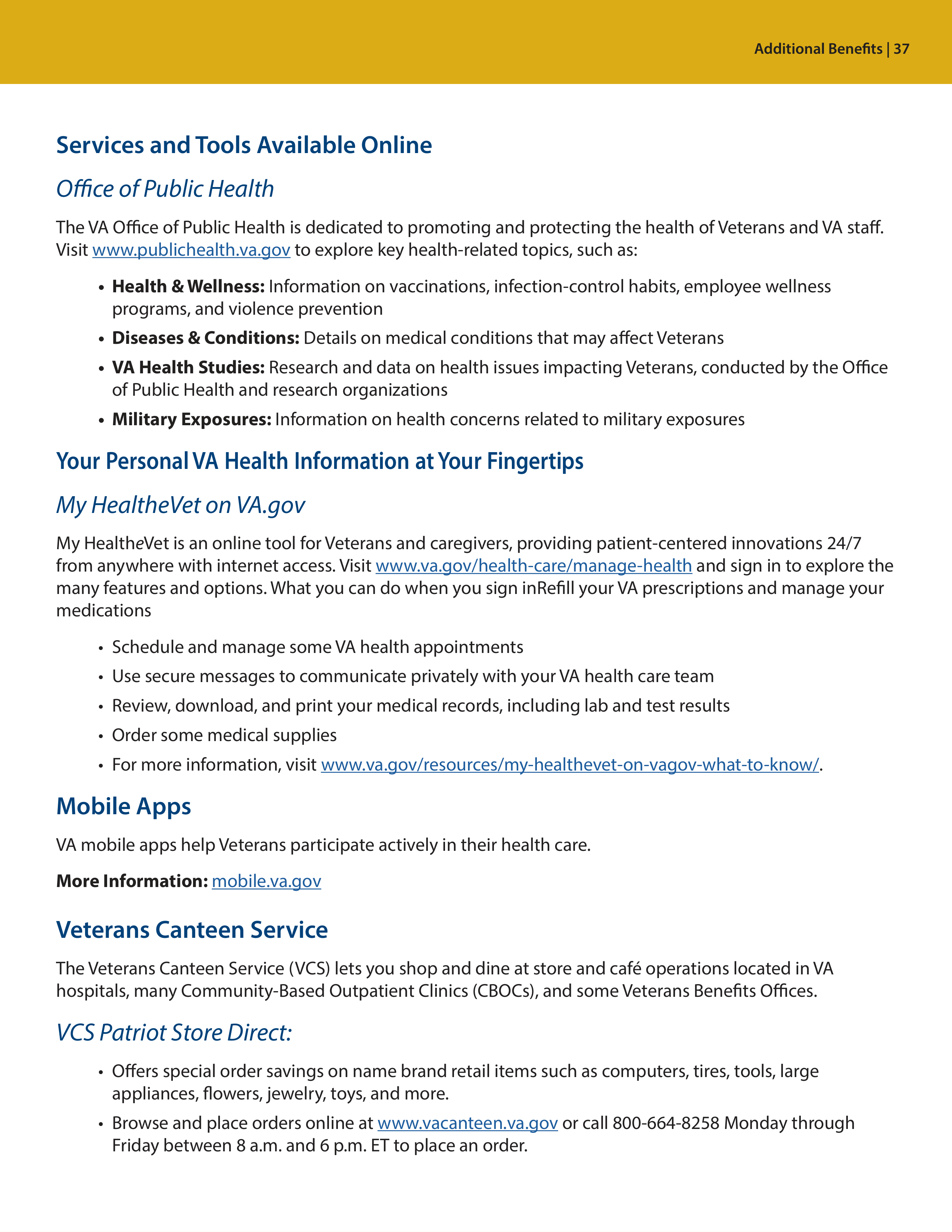 VA Veterans Health Benefits Handbook — page 39