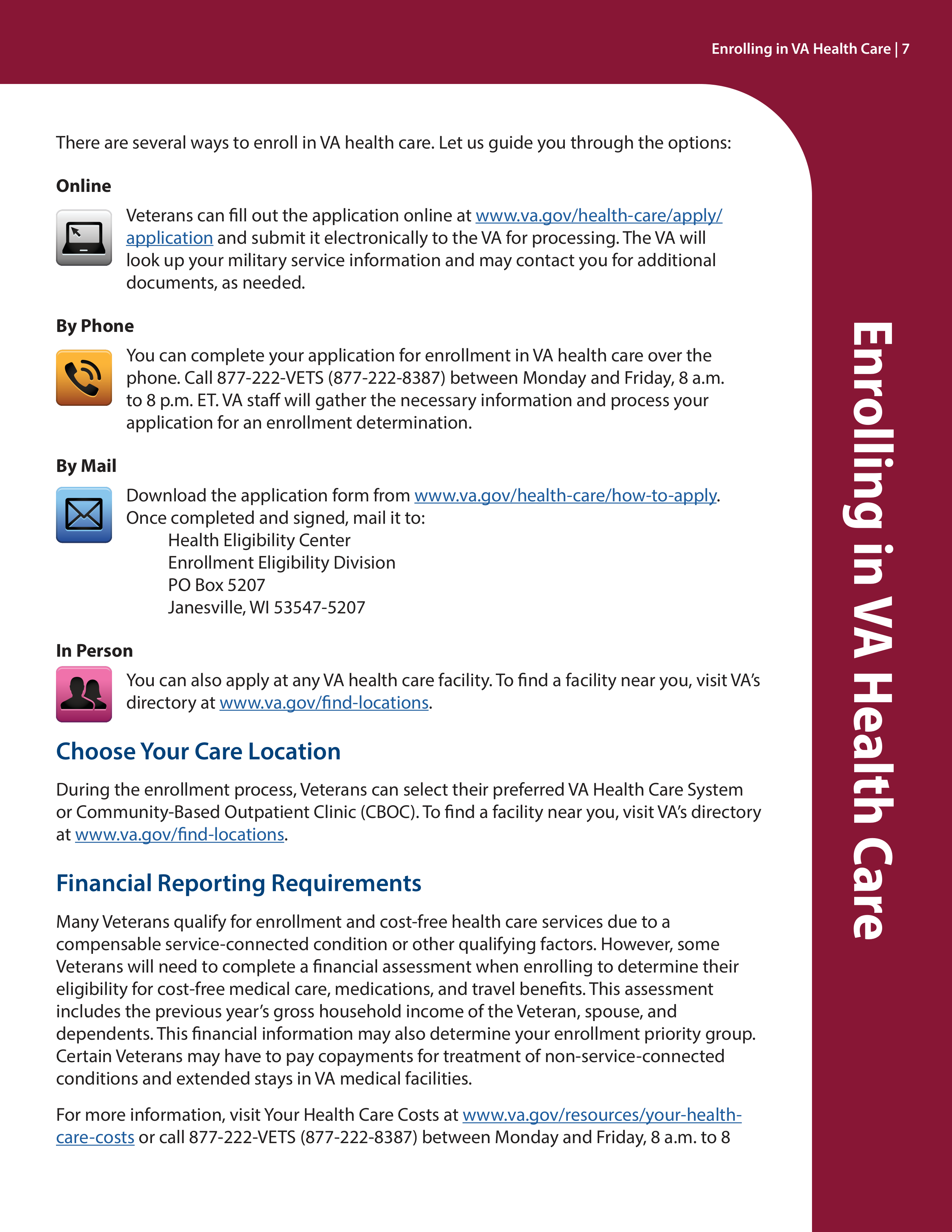 VA Veterans Health Benefits Handbook — page 9