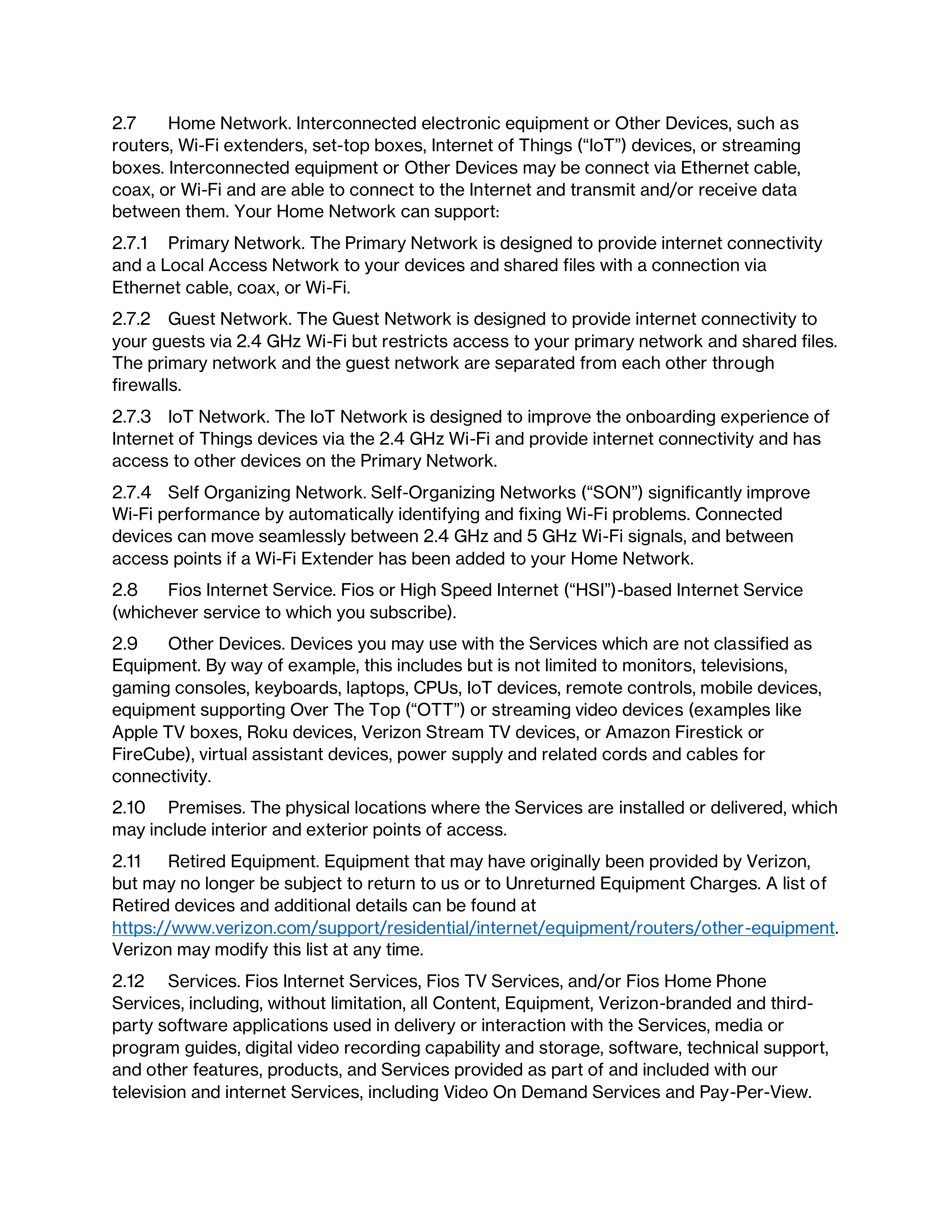 VERIZON CUSTOMER AGREEMENT — page 3