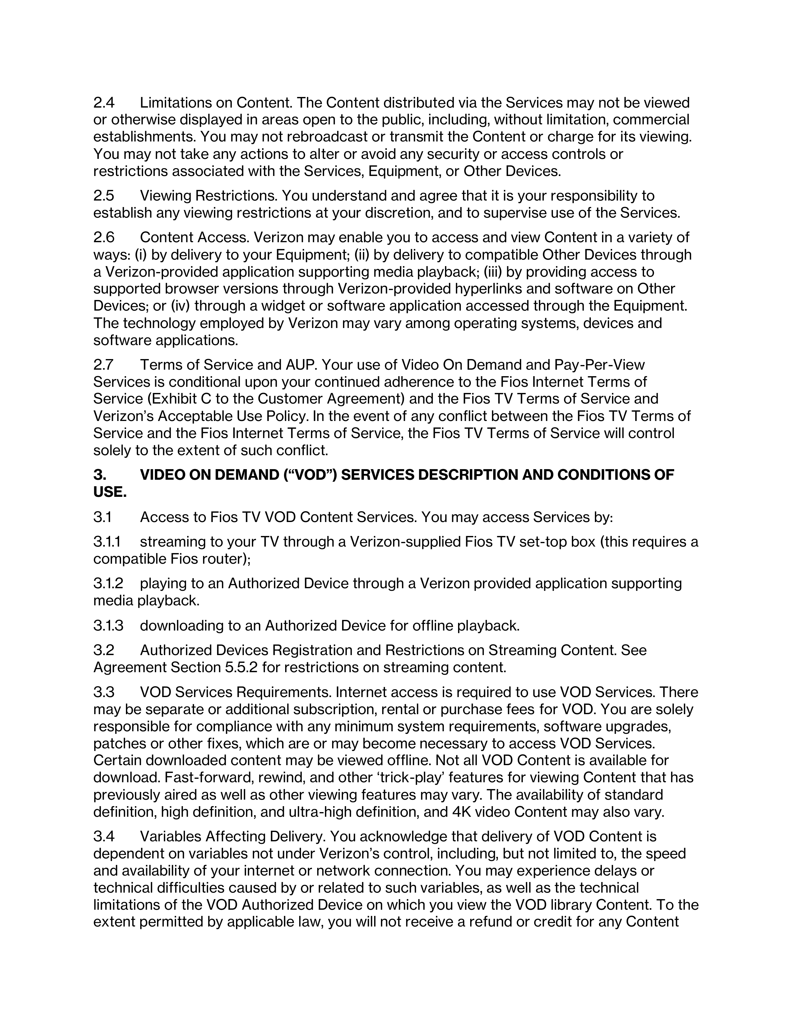 VERIZON CUSTOMER AGREEMENT — page 34