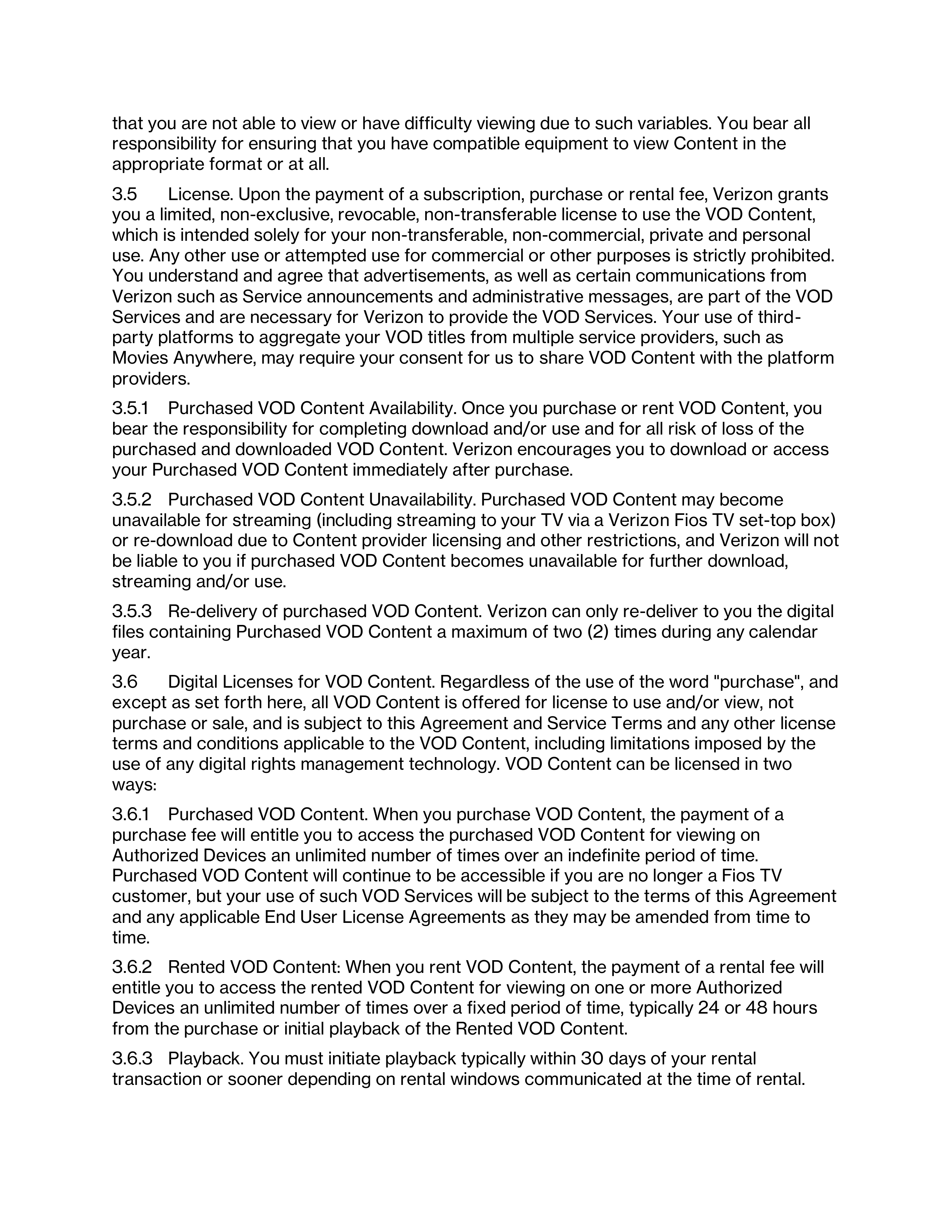 VERIZON CUSTOMER AGREEMENT — page 35