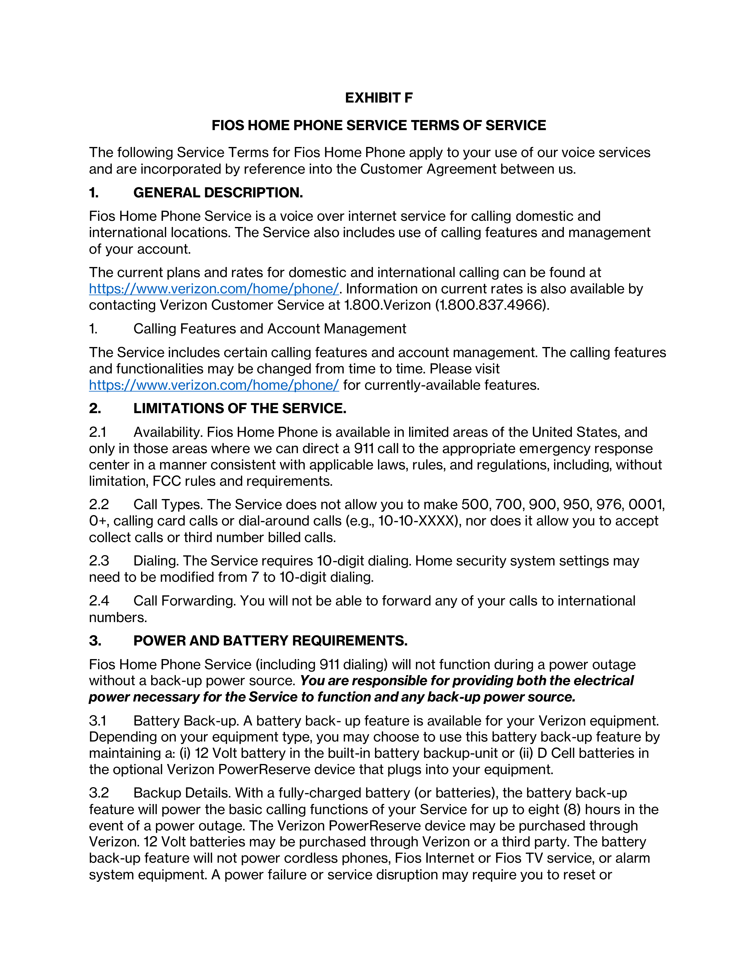 VERIZON CUSTOMER AGREEMENT — page 37