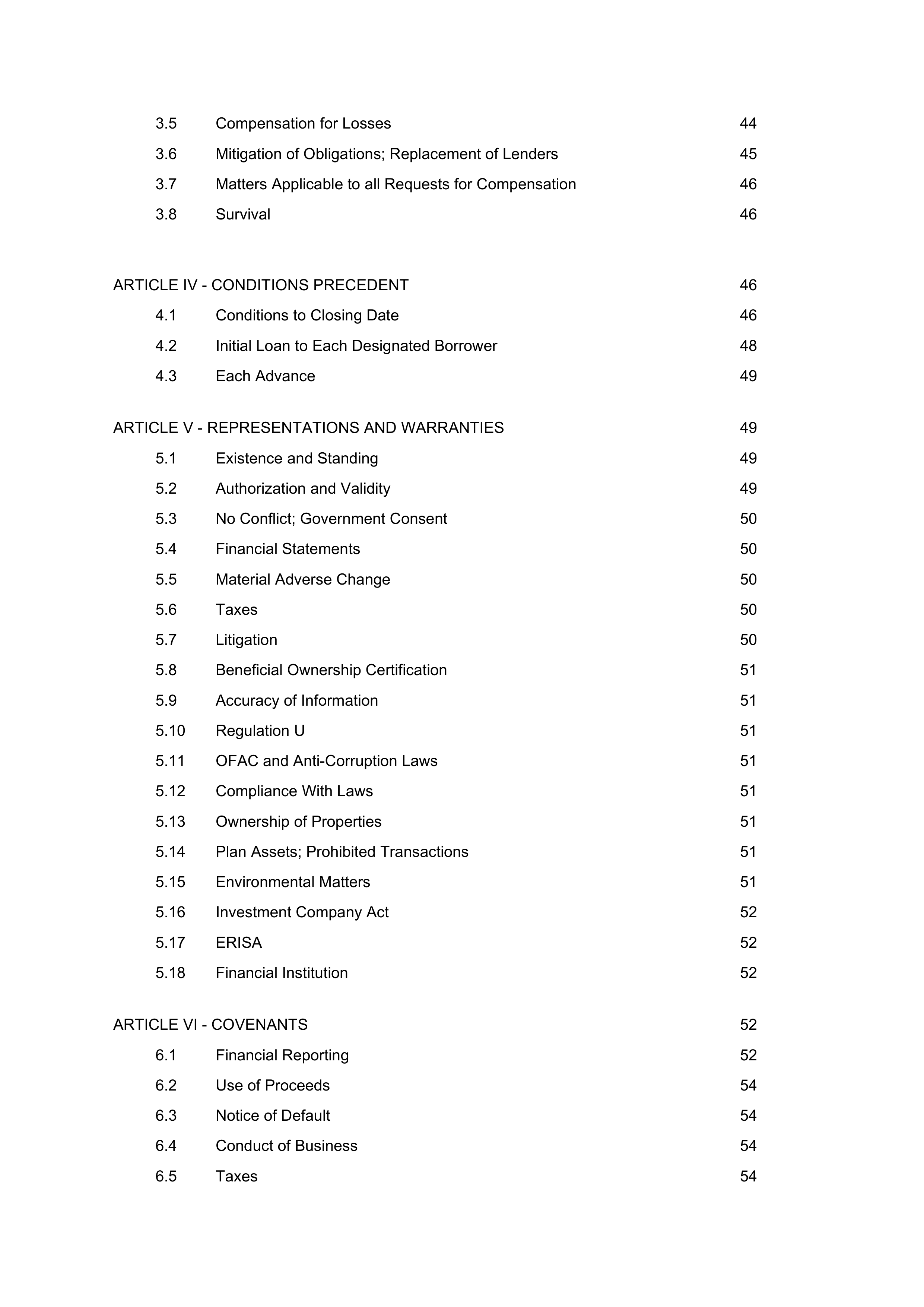 VISA AMENDED AND RESTATED FIVE YEAR REVOLVING CREDIT AGREEMENT — page 4
