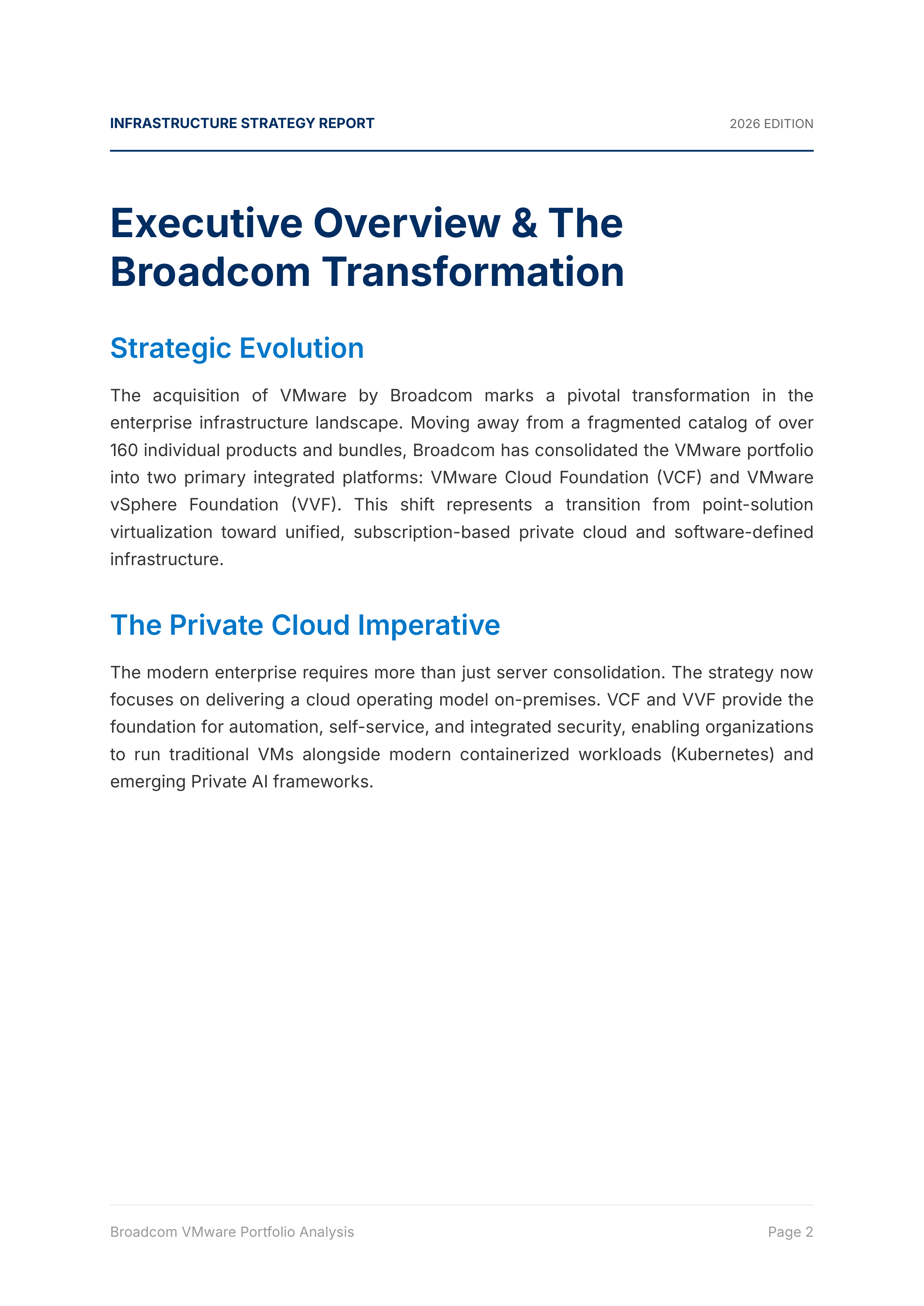 VMware Cloud Foundation & vSphere Infrastructure Portfolio — page 2