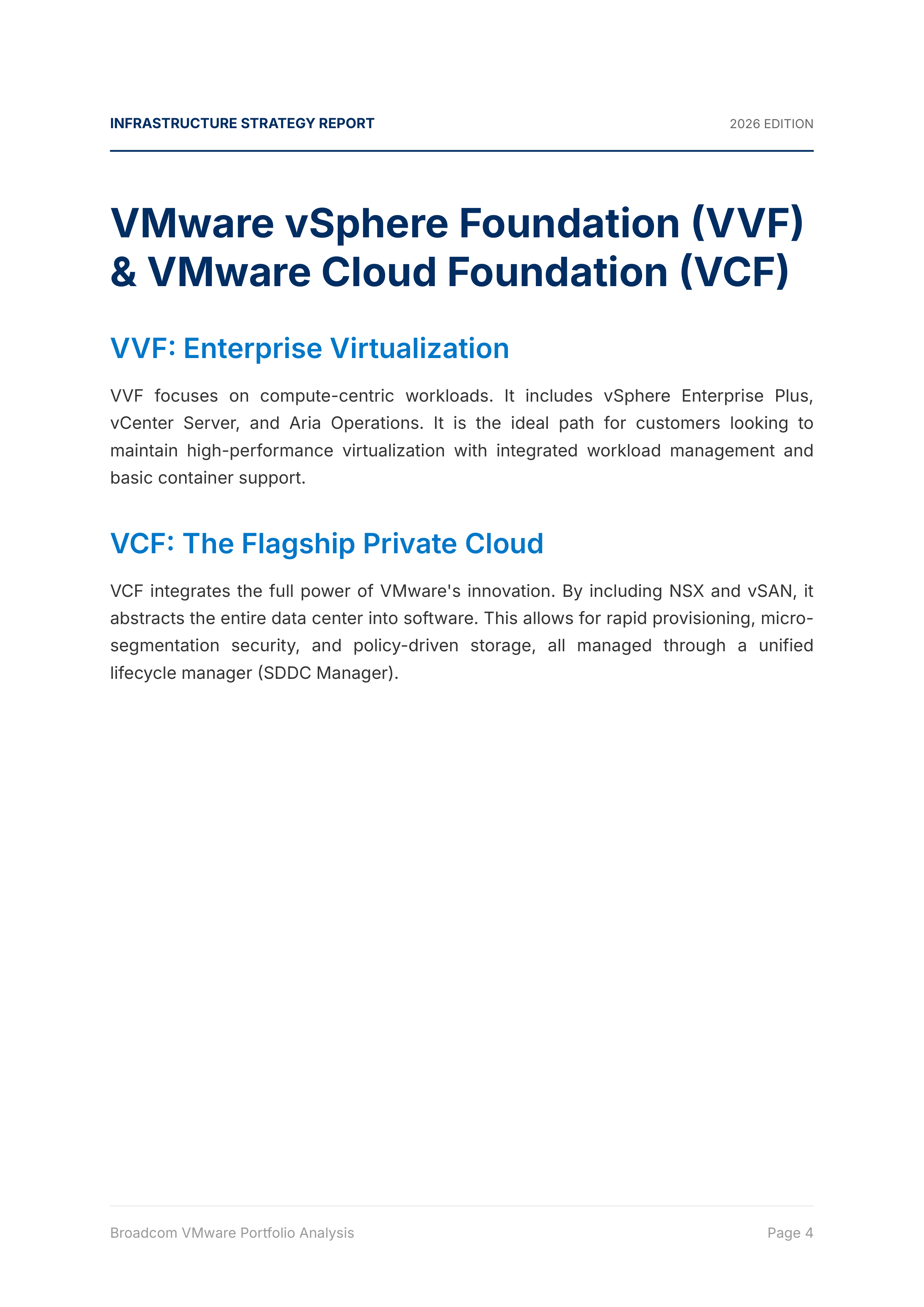 VMware Cloud Foundation & vSphere Infrastructure Portfolio — page 4