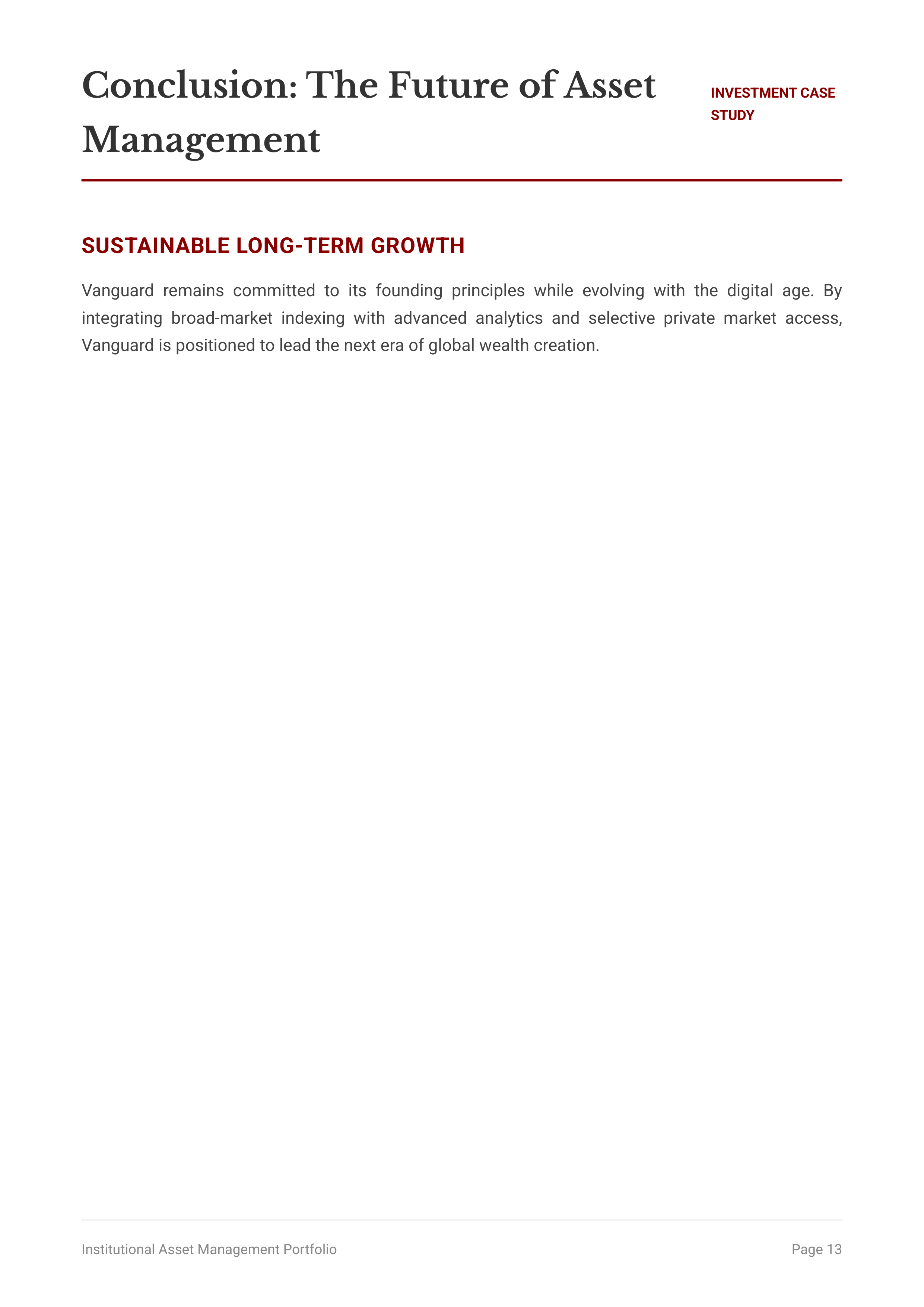 Vanguard Group All-Market Investment Portfolio — page 13