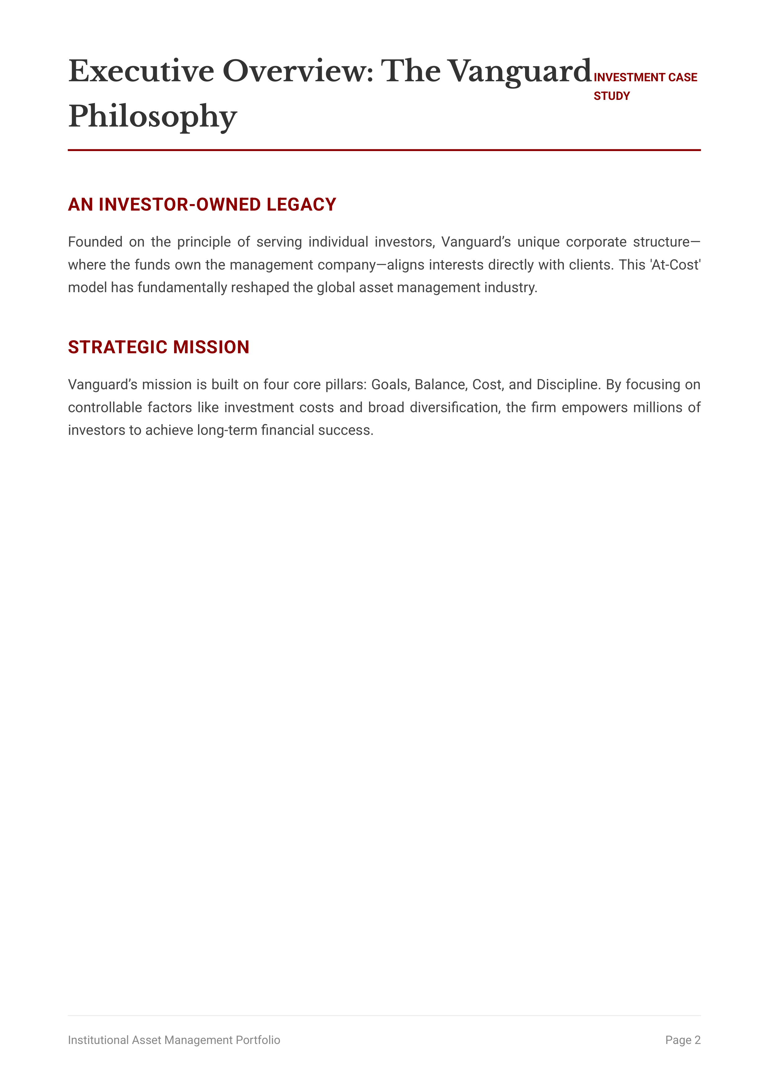 Vanguard Group All-Market Investment Portfolio — page 2