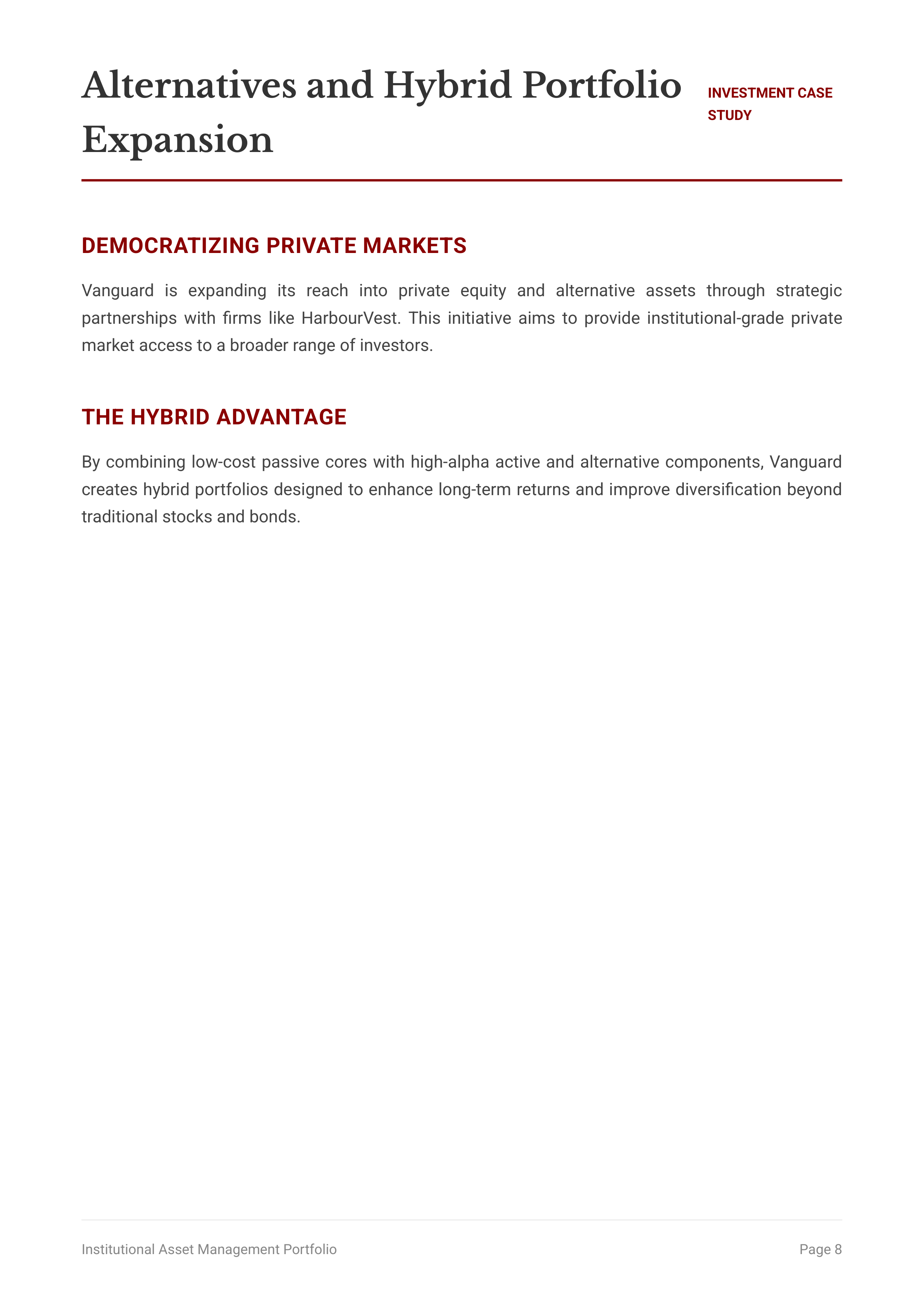 Vanguard Group All-Market Investment Portfolio — page 8