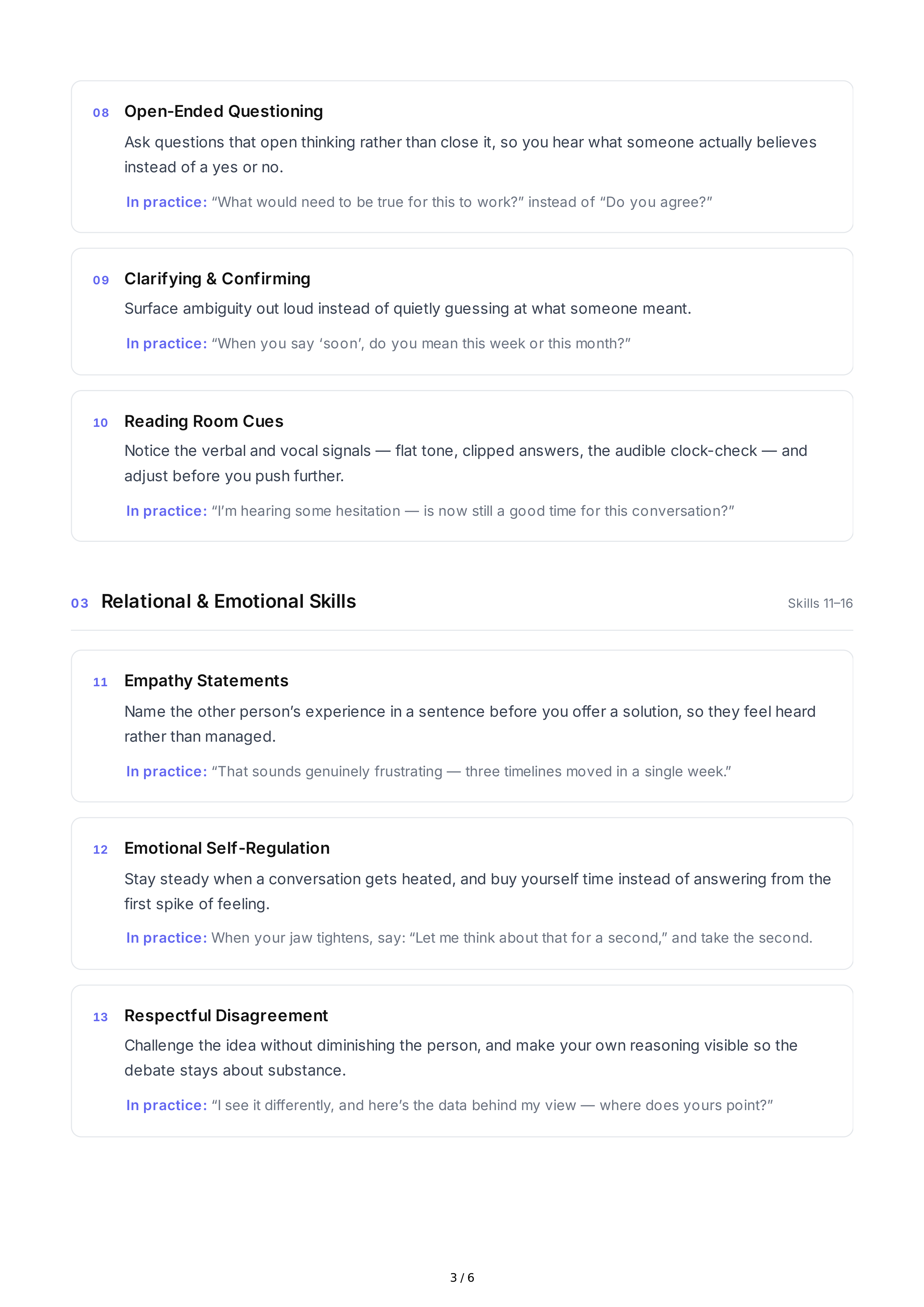 Verbal Communication Interpersonal Skills — page 3