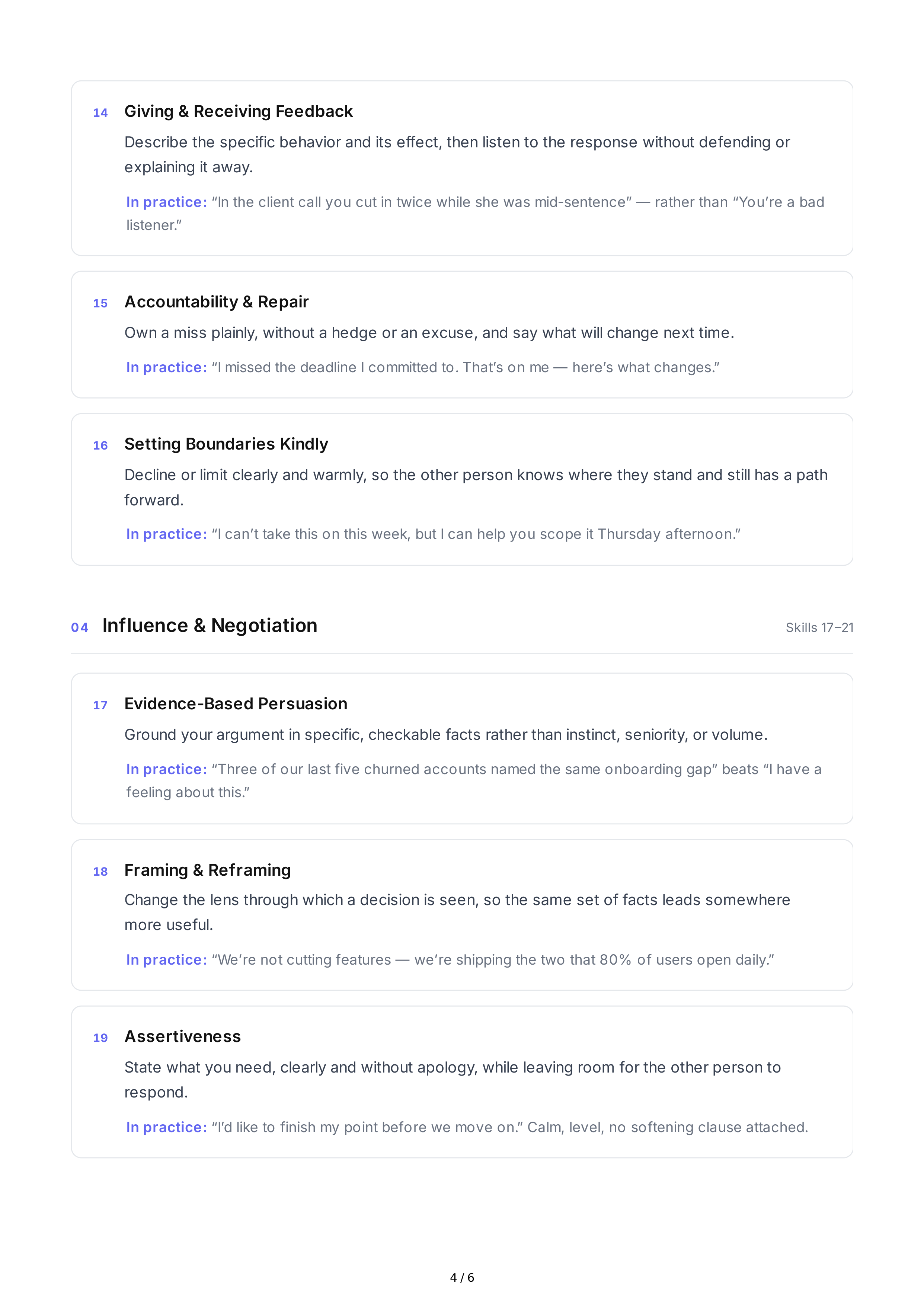 Verbal Communication Interpersonal Skills — page 4