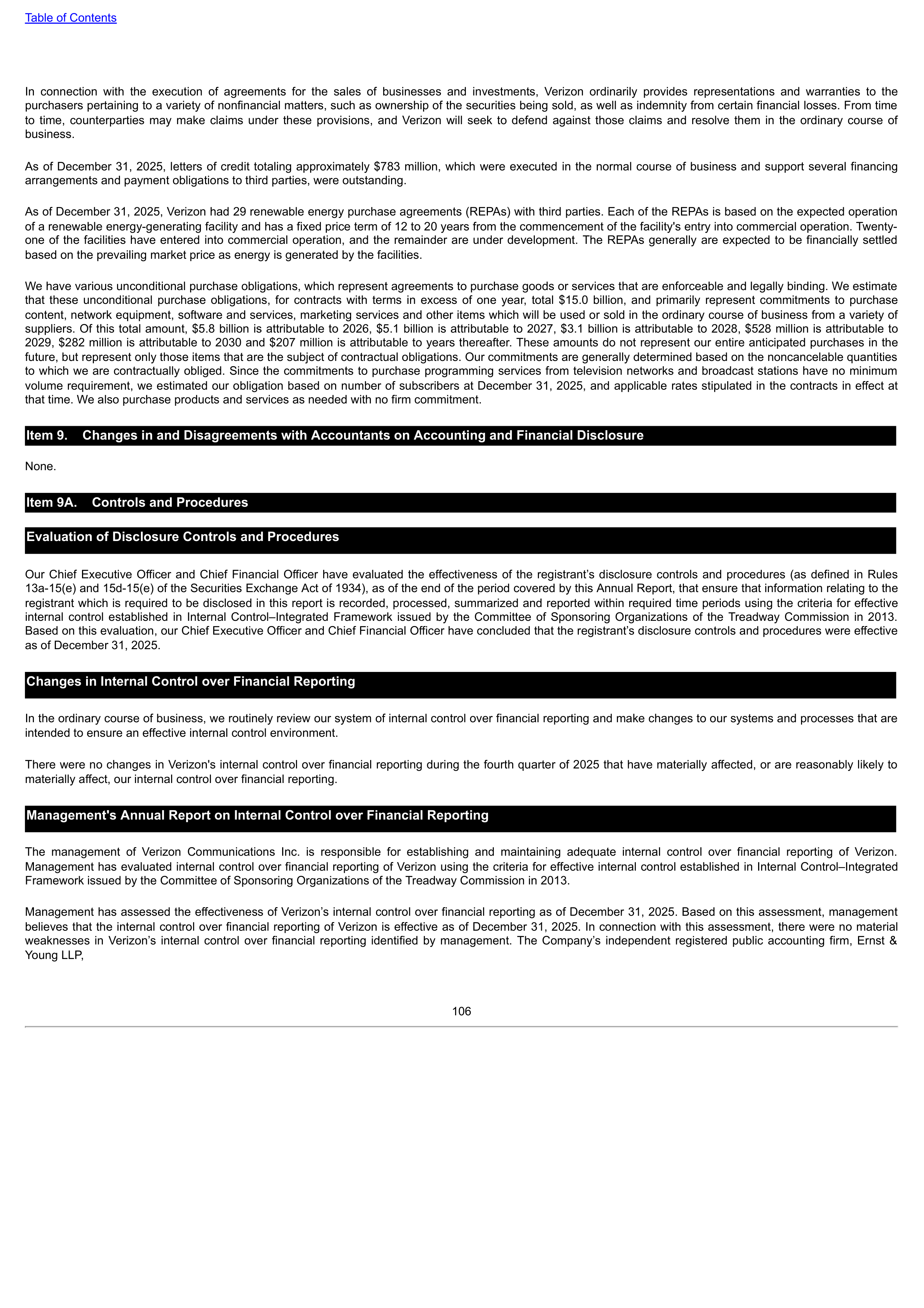 Verizon Annual Report — page 106