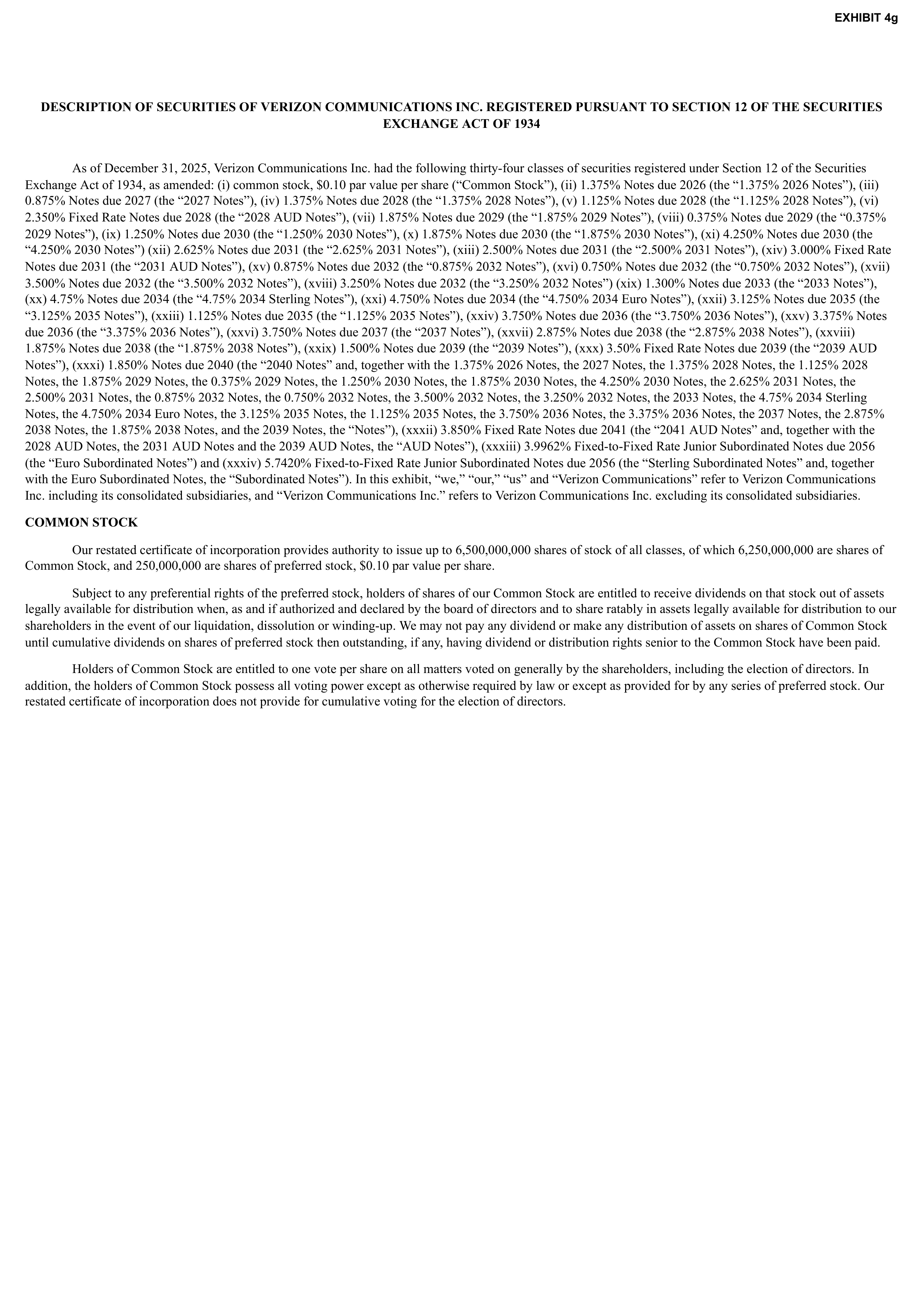Verizon Annual Report — page 116
