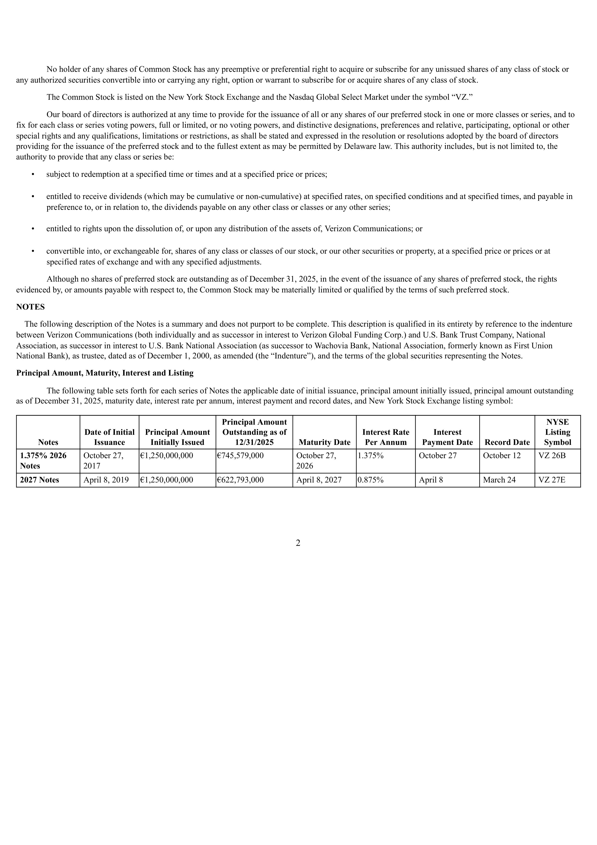 Verizon Annual Report — page 117