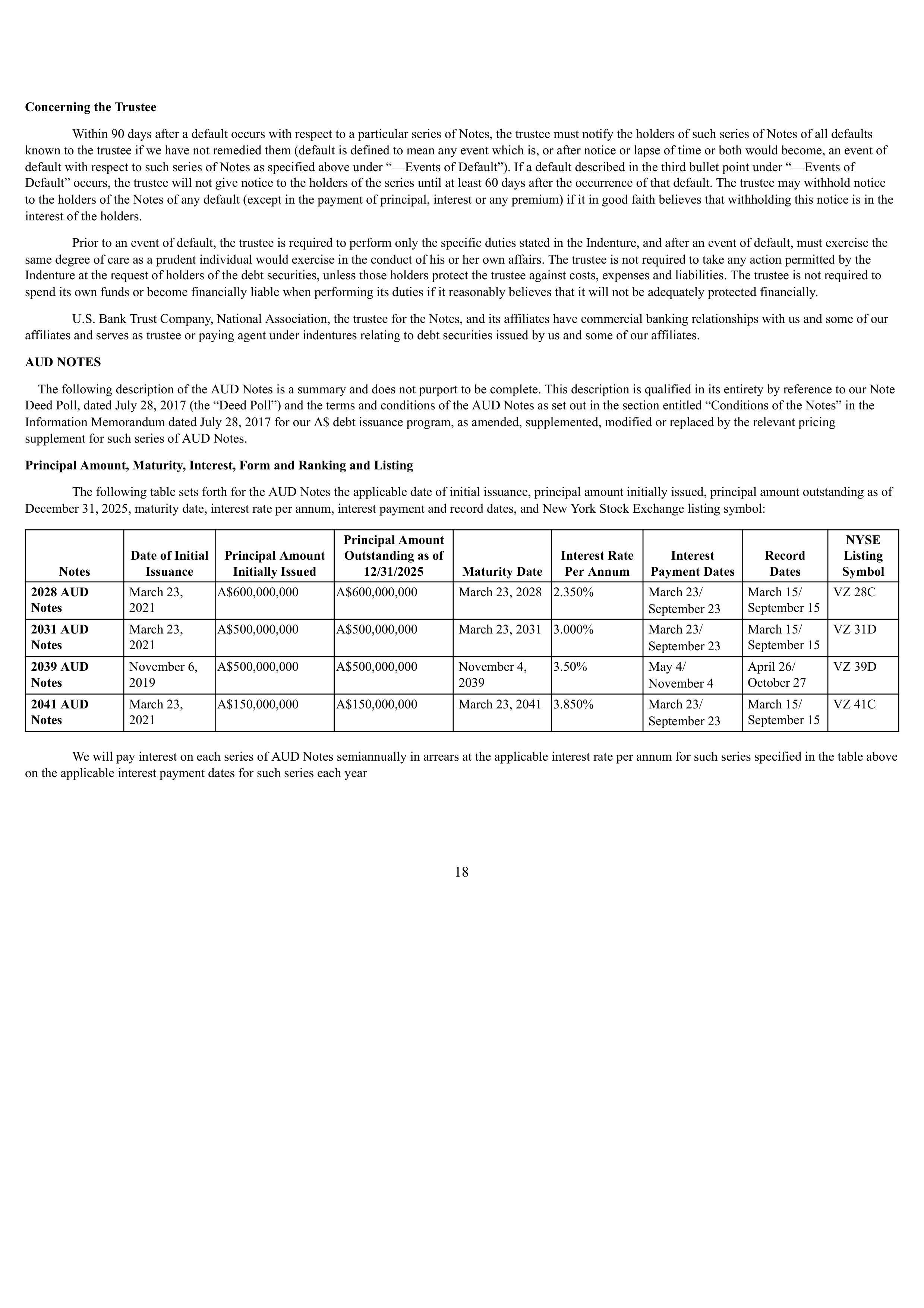 Verizon Annual Report — page 133